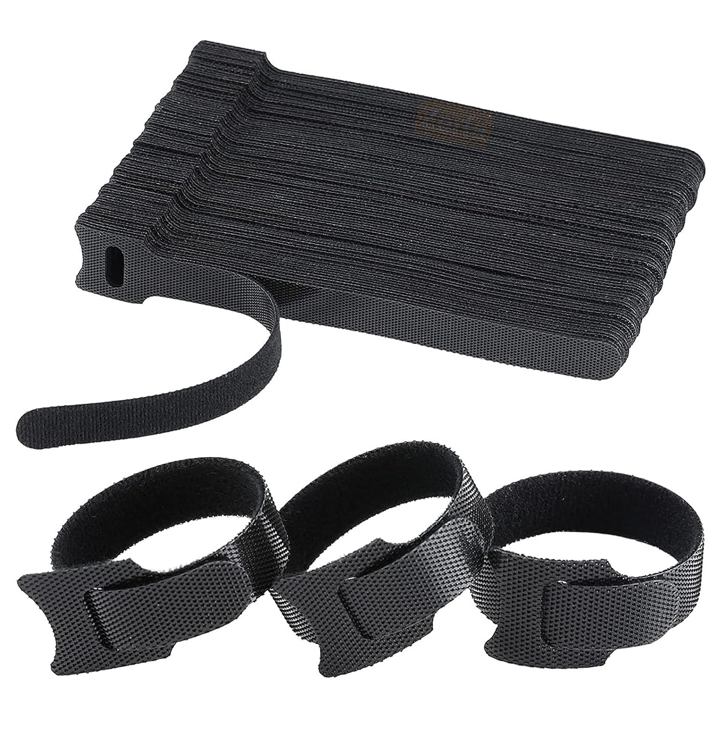 Hian Cable Organizer Hook & Loop Ties - Reusable Wire Management Straps for PCs, TVs, Desks & WFH Accessories - Durable Cord Holder for Tidy Spaces (20-Piece,Black) (B0D3GPHFN2) Amazon Price History, Amazon Price Tracker