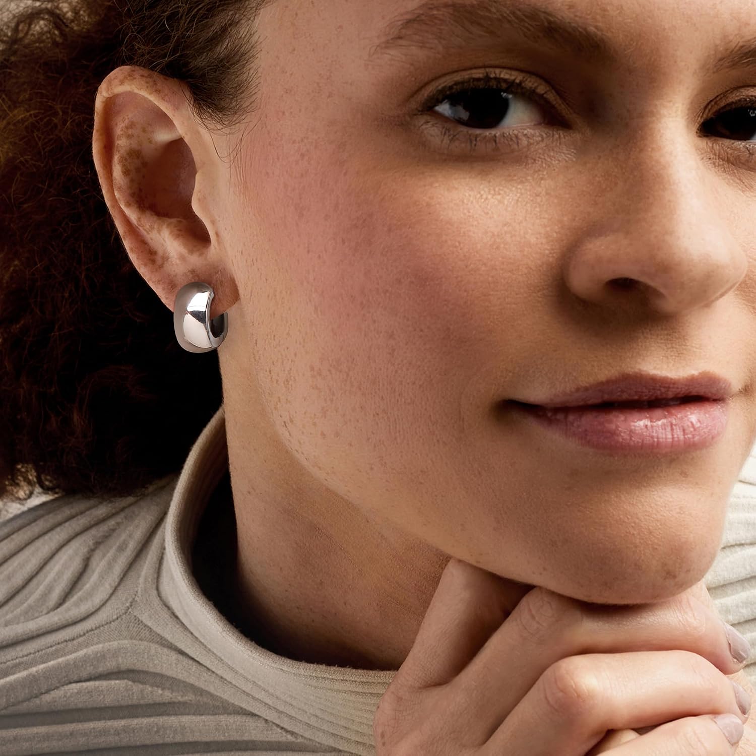 Ross-Simons Italian Sterling Silver Huggie Hoop Earrings