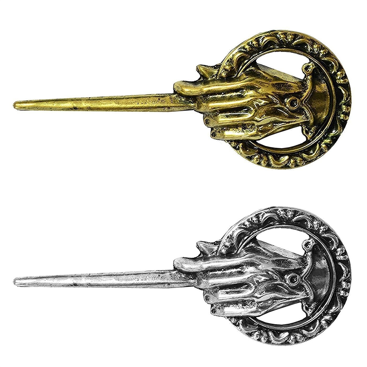 FURE Metal Combo Game of Thrones Hand The King Pin Brooch (Multicolour) for Men and Women (Big) (B071KSKJDJ) Amazon Price History, Amazon Price Tracker