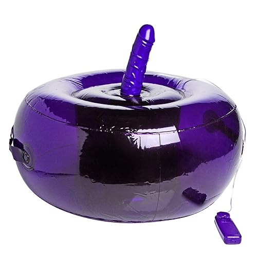 Lynx Purple Inflatable Seat with Vibrating Dong