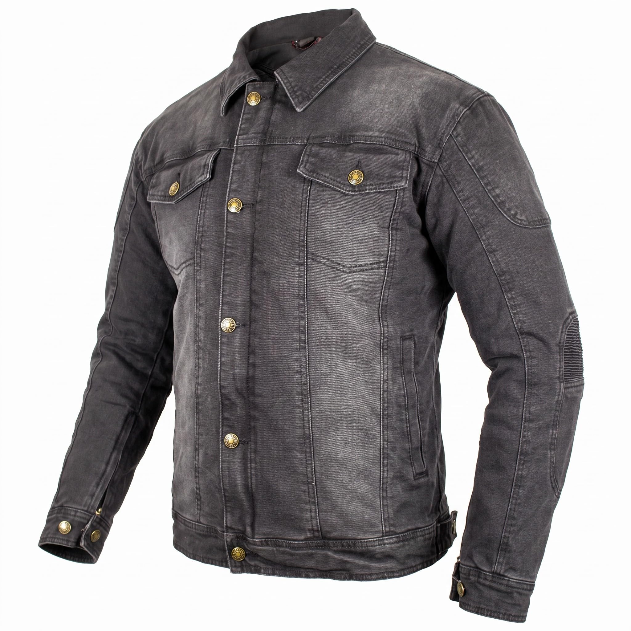 MDM Chaqueta vaquera para hombre con protectores