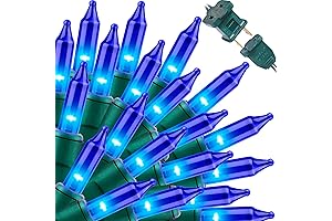 Super-Bright Extendable Blue String Lights for Christmas Tree Decoration