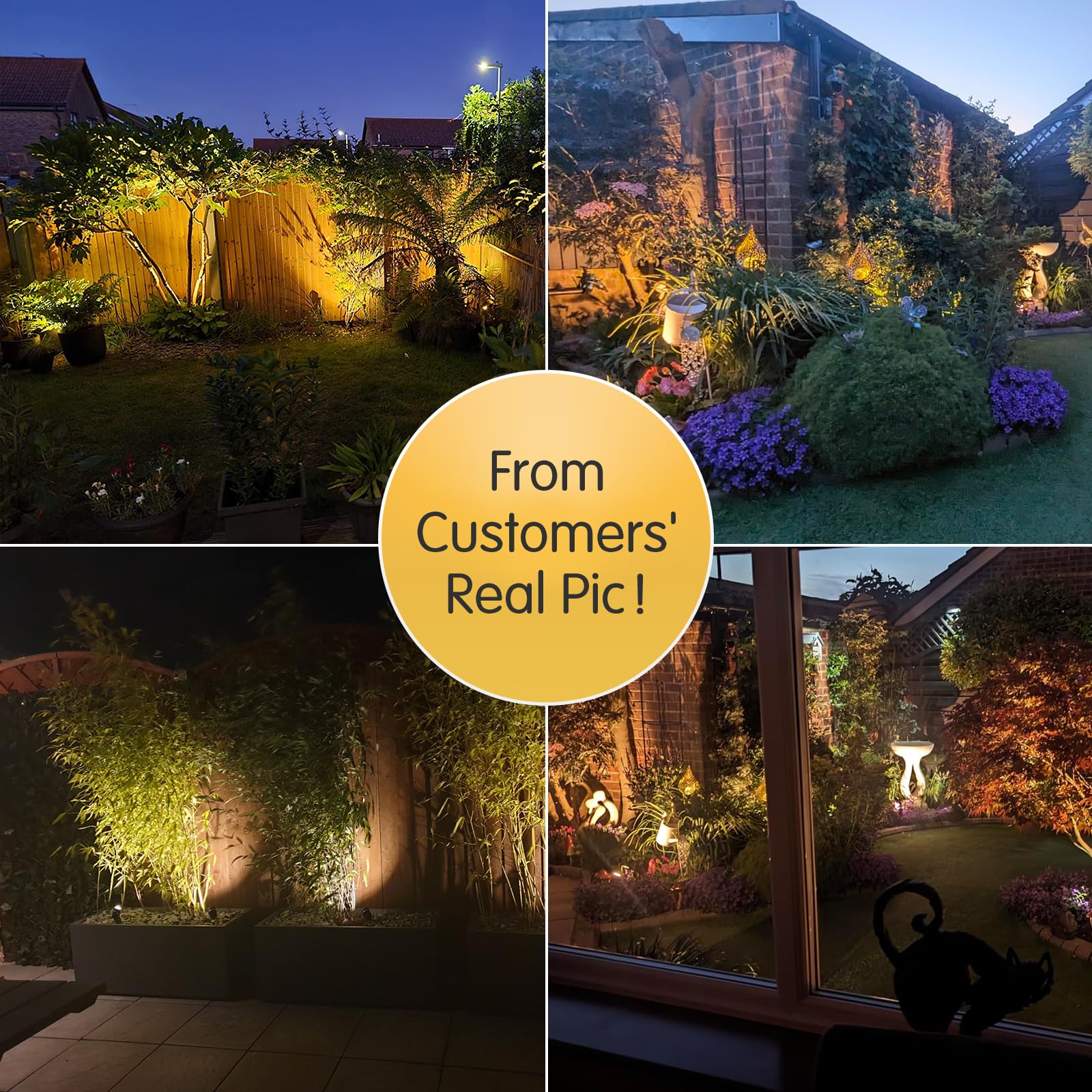 B-right Garden Spike Lights, 8in1 12V Garden Lights Mains Powered, 27M Extendable LED Outdoor Lights Mains Powered - Image 4