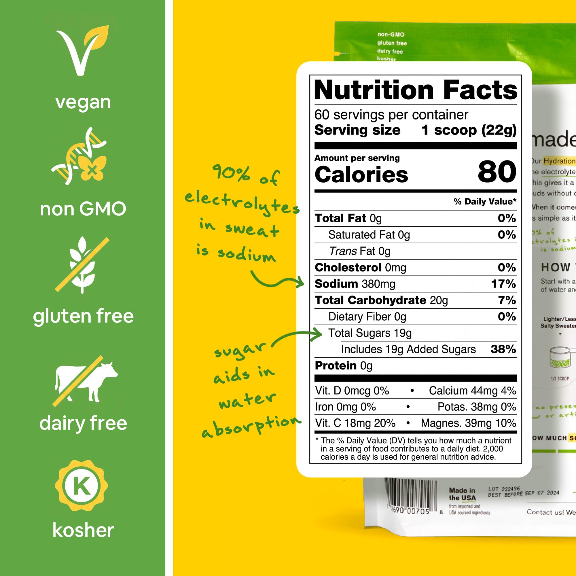 Skratch Labs Hydration Sports Drink Mix, Lemon Lime, 60 Servings — Amazon image 2