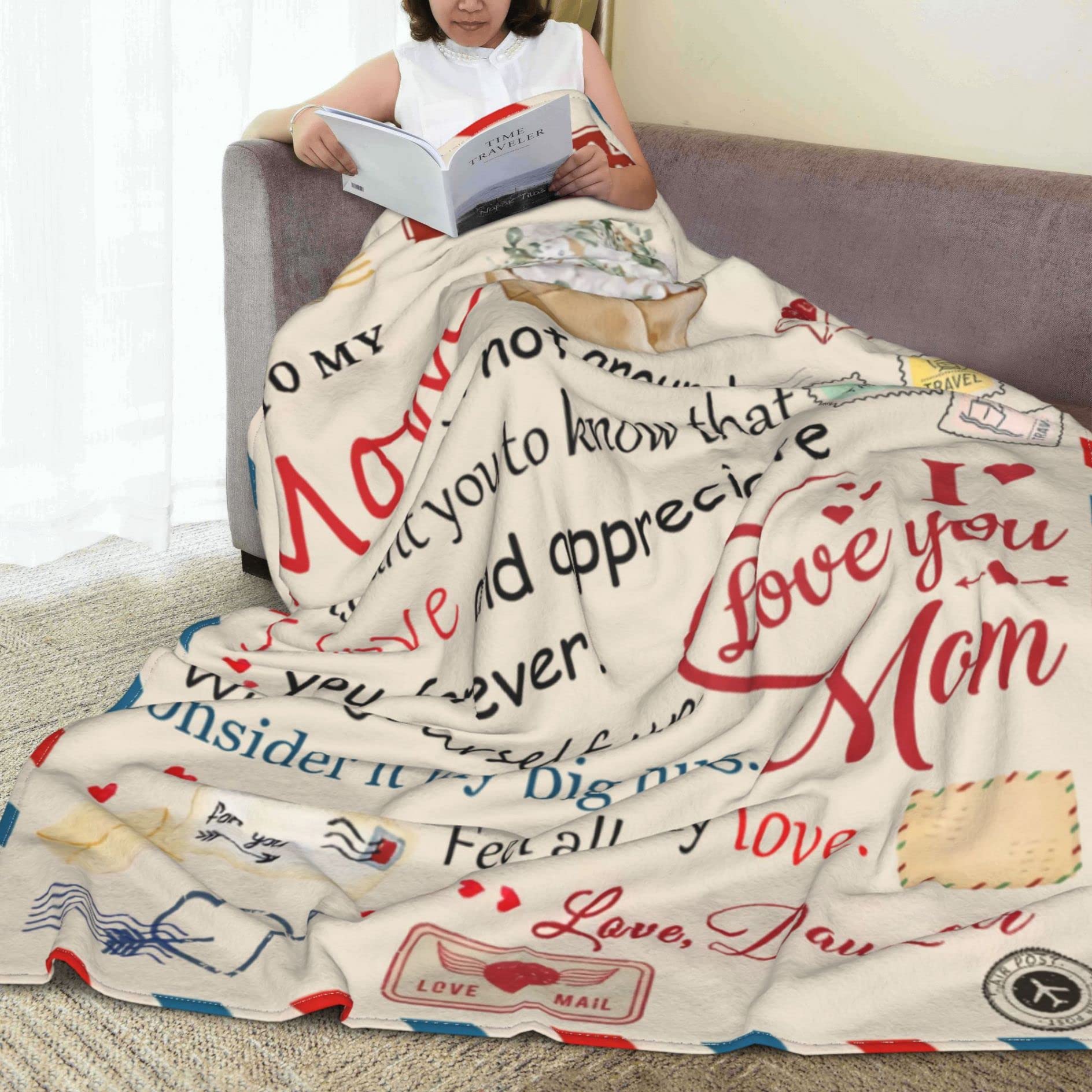 Wollige Kuscheldecke Für Die Schwiegermutter | 152x128 Cm | Weiches Flanell | Perfektes Geschenk Für Muttertag & Geburtstag