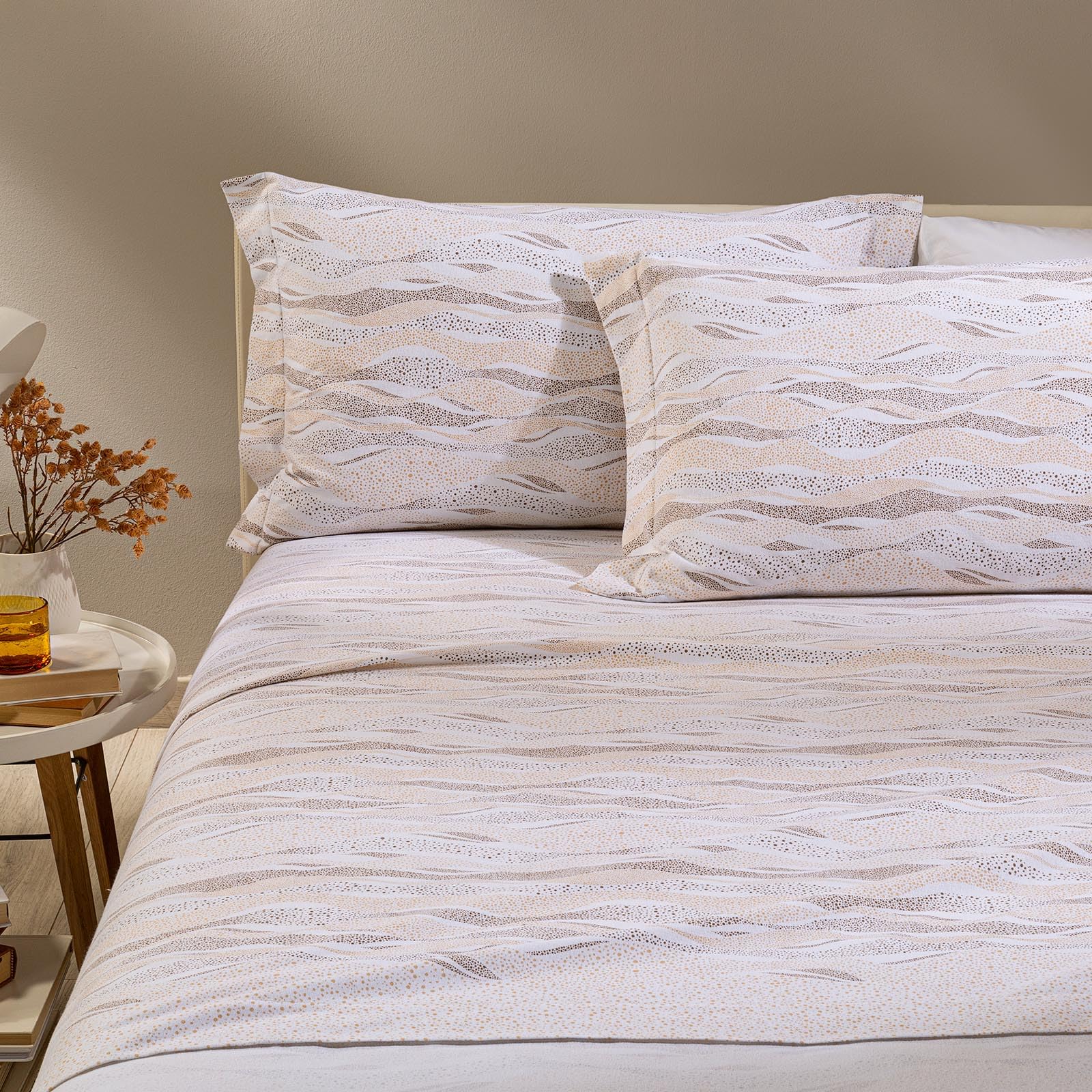 Set Lenzuola Caleffi Sky In Flanella Di Cotone – Completo Singolo