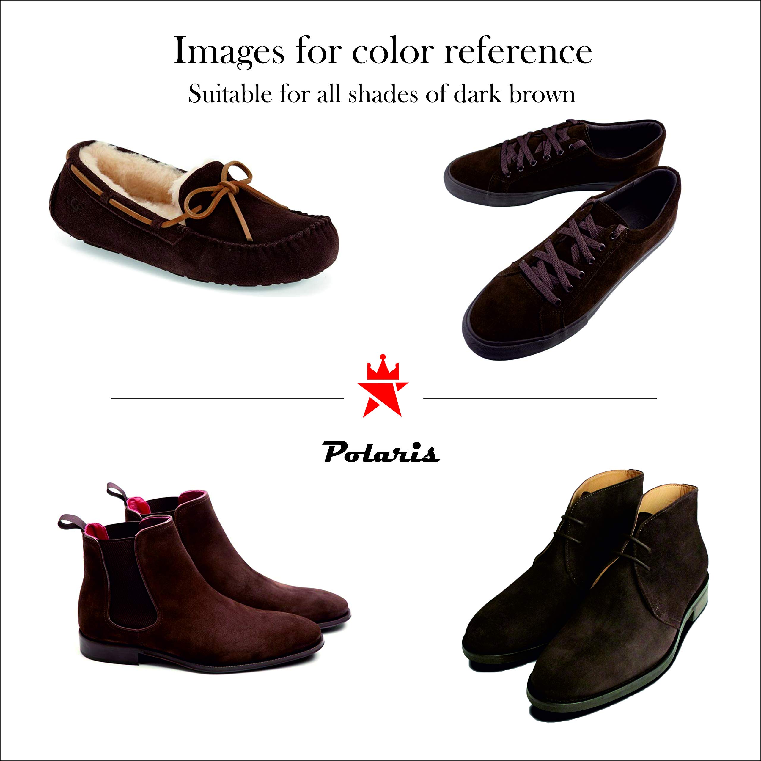 polaris Suede/Nubuck Shoe Renovator and Color Reviver-Dark Brown 1