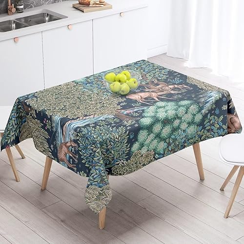 Miniatura 69 de Mantel floral retro de los años 70, decoración de fiesta de cumpleaños, mantel de plástico lavable para comedor, cocina, decoración de fiesta de