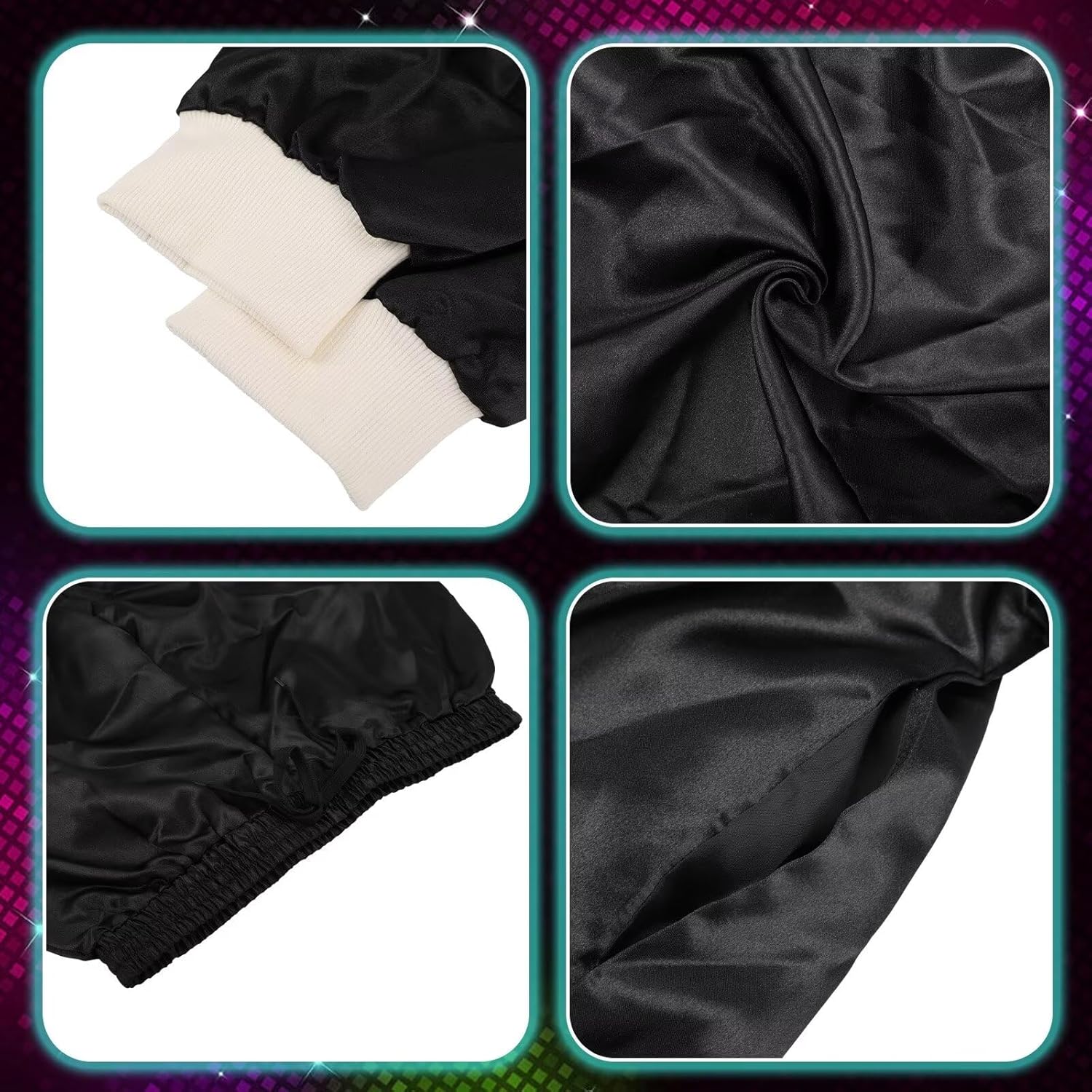 80s 90s Tracksuit for Men Women Retro Hip Hop Outfit Track Suit Windbreaker Set for Couples Costume - Image 7