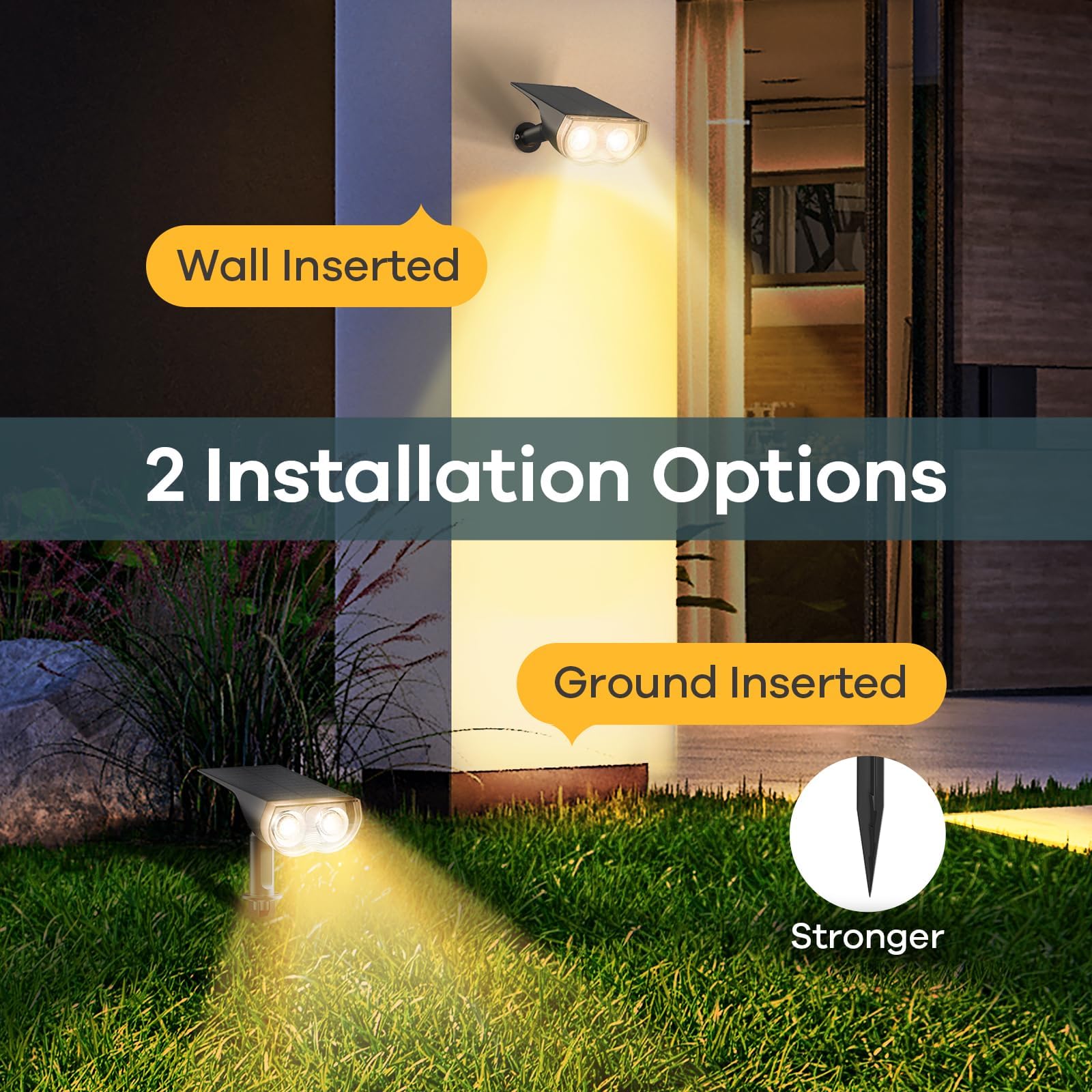 LE Zonnelamp voor buiten, 1000 lumen, zonnelamp met 72 leds en bewegingsmelder, IP65 waterdicht