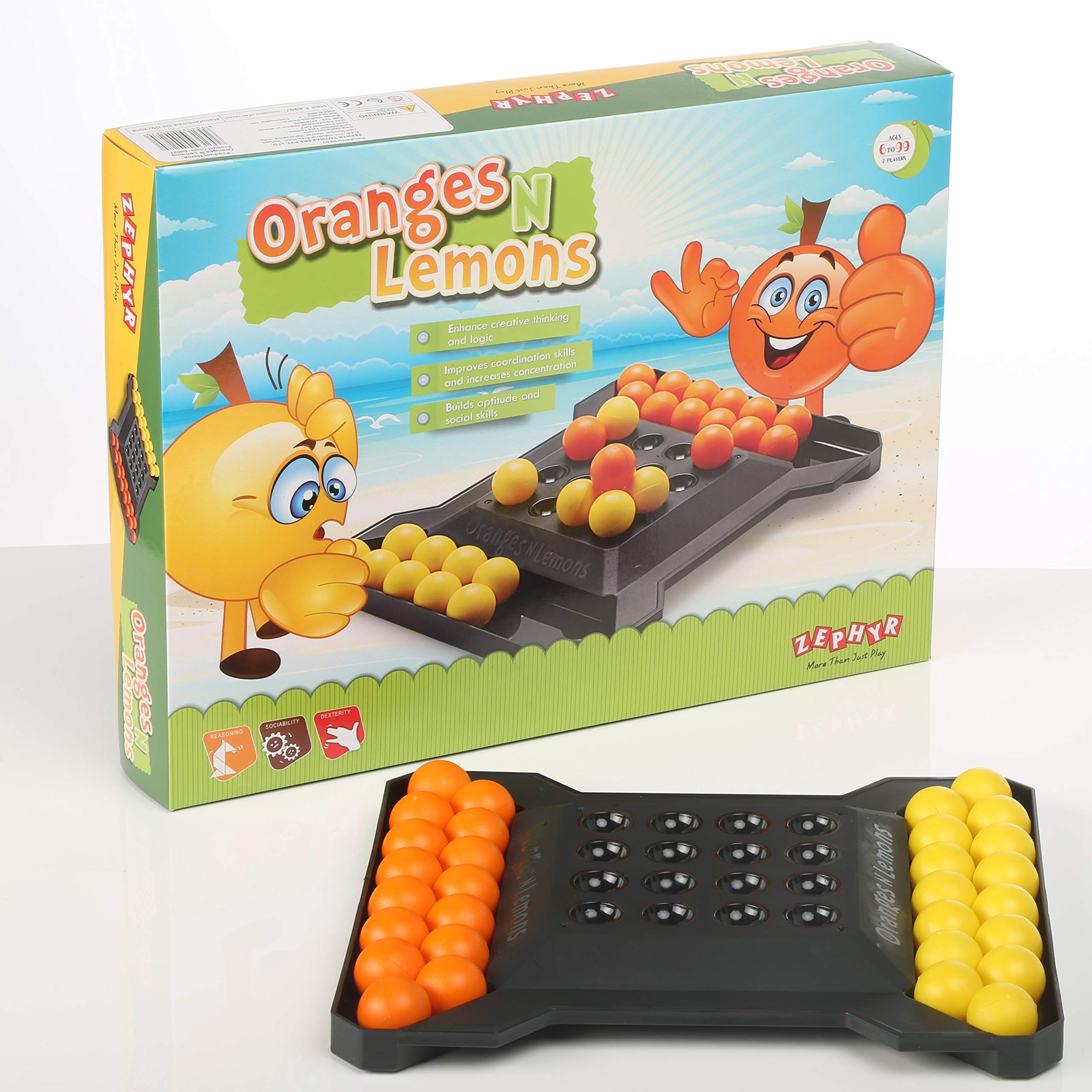 Zephyr Oranges & Lemons - Multiplayers Strategy Based Educational Board Game for Children (Boys & Girls) & Adults-picture-12