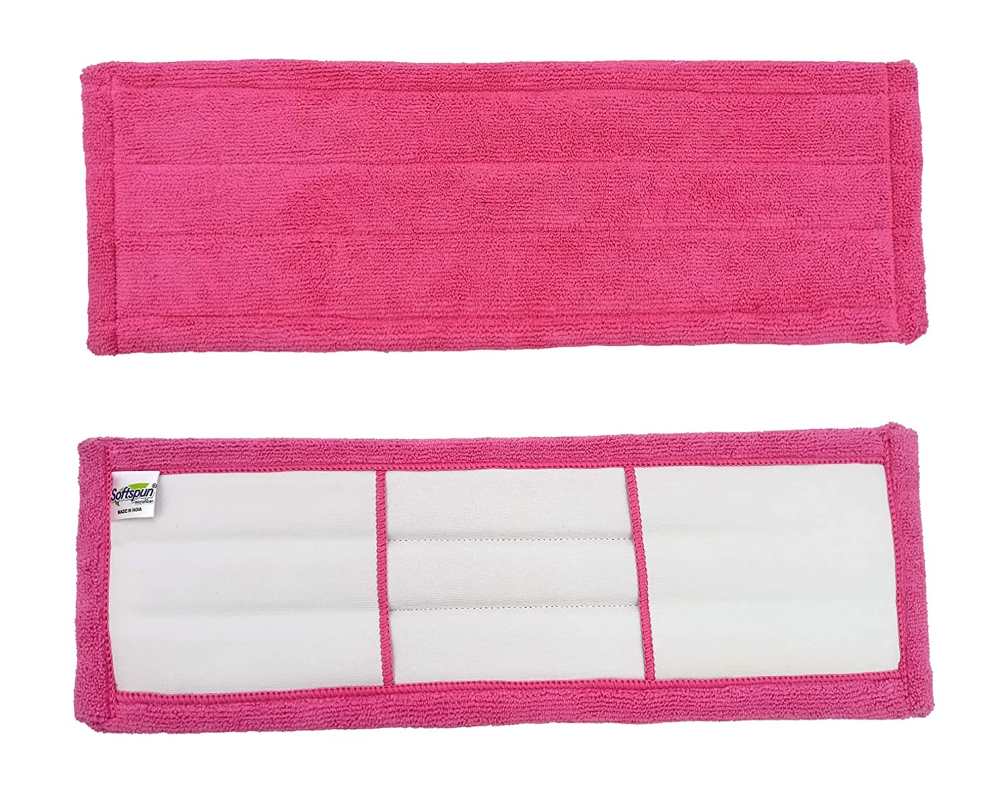 SOFTSPUN Microfiber Wet & Dry Cleaning Mop Fastener Refill Pink! 18inch - Pack of 3 (B074L3CNB7) Amazon Price History, Amazon Price Tracker