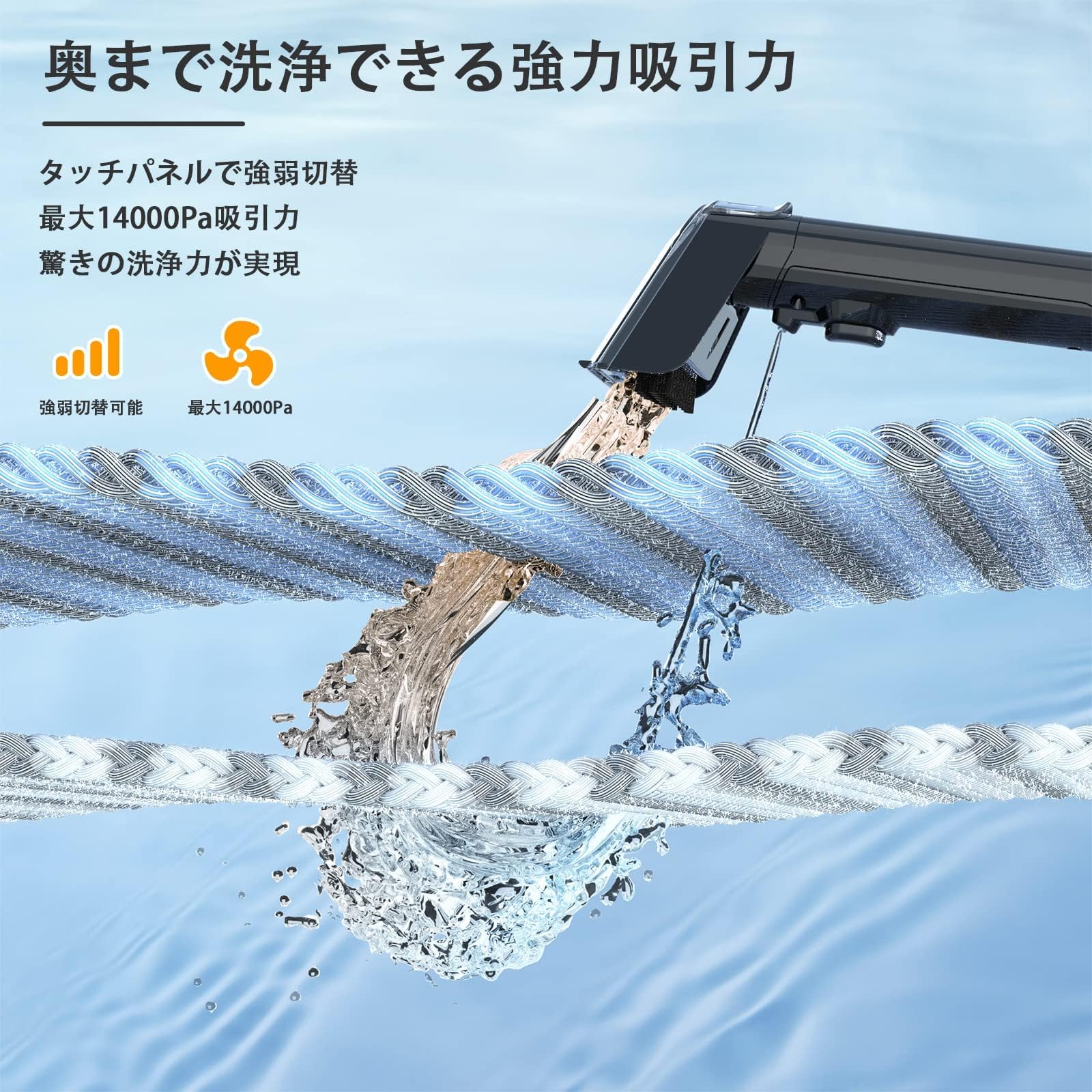 Amazon.co.jp: 【60度お湯生成×14000Pa強力吸引】カーペットクリーナー