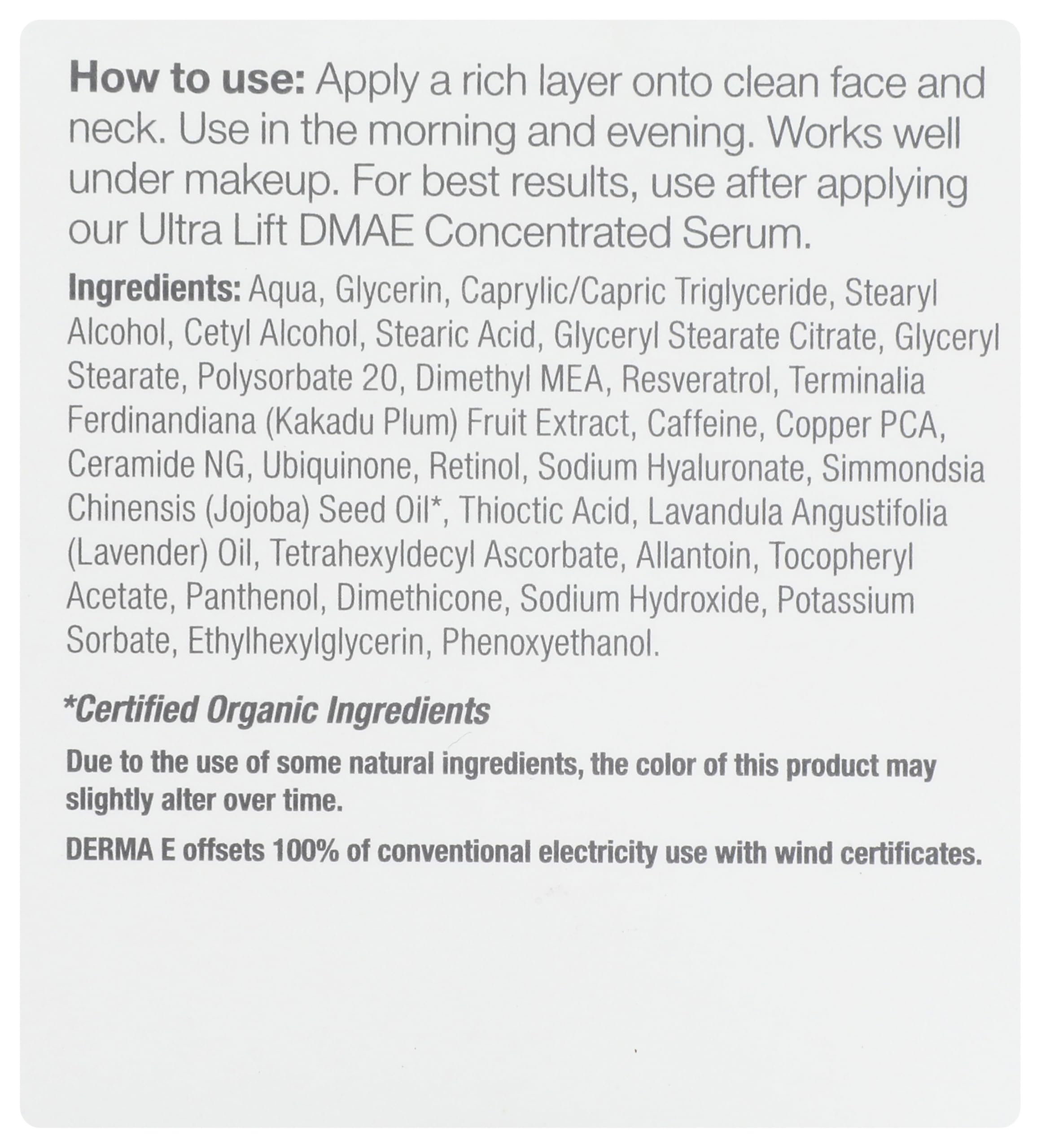 DermaE Natural Bodycare, Firming Moisturizer with DMAE 2 oz
