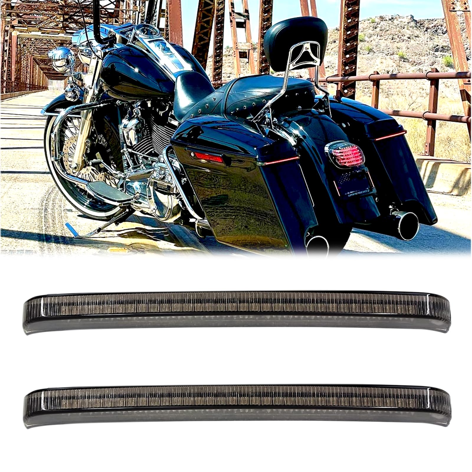 Amazon.com: JMTBNO Motorcycle Saddlebag Tail Lights LED Rear