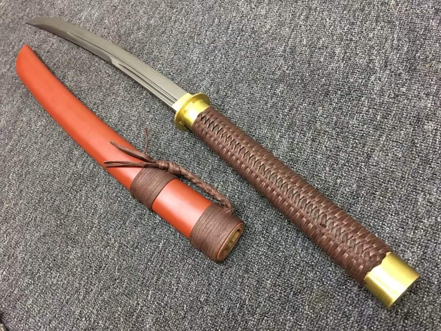 Broadsword,Horse Chopping Sword,High Carbon Steel Blade,Redwood Scabbard