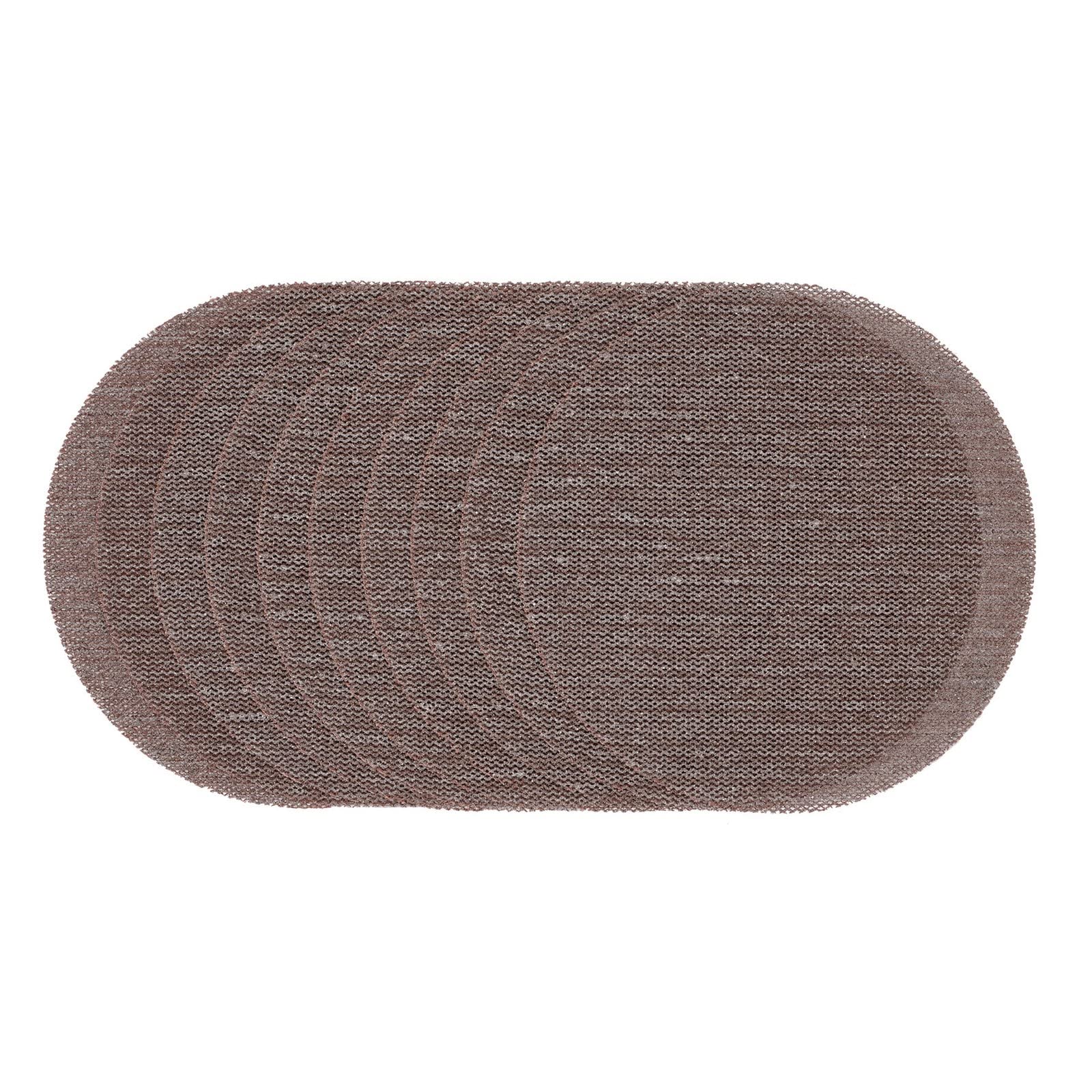 Draper 61012 Mesh Sanding Discs, 150mm, 80 Grit (Pack of 10), Red