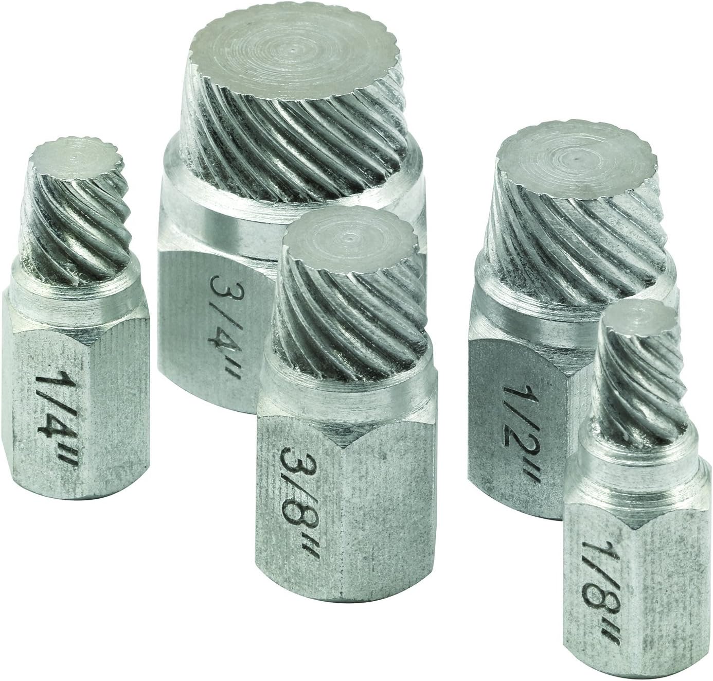Prime-Line RP77355 1/8 In., 1/4 In., 3/8 In., 1/2 In. and 3/4 In. Pipe Nipple Extractors (Single Pack)