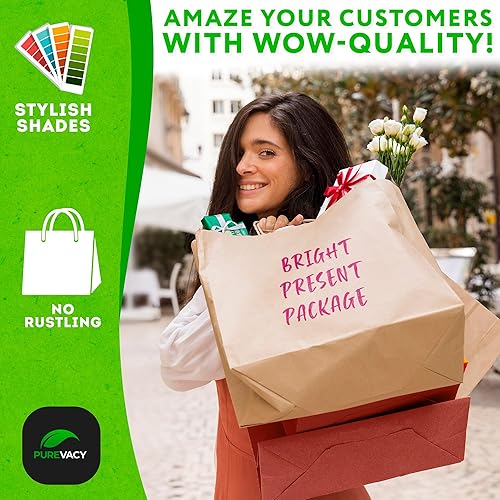 Miniatura 4 de Bolsas de papel kraft con asas. Bolsas de papel biodegradables de 150 GSM con asas para cualquier ocasión