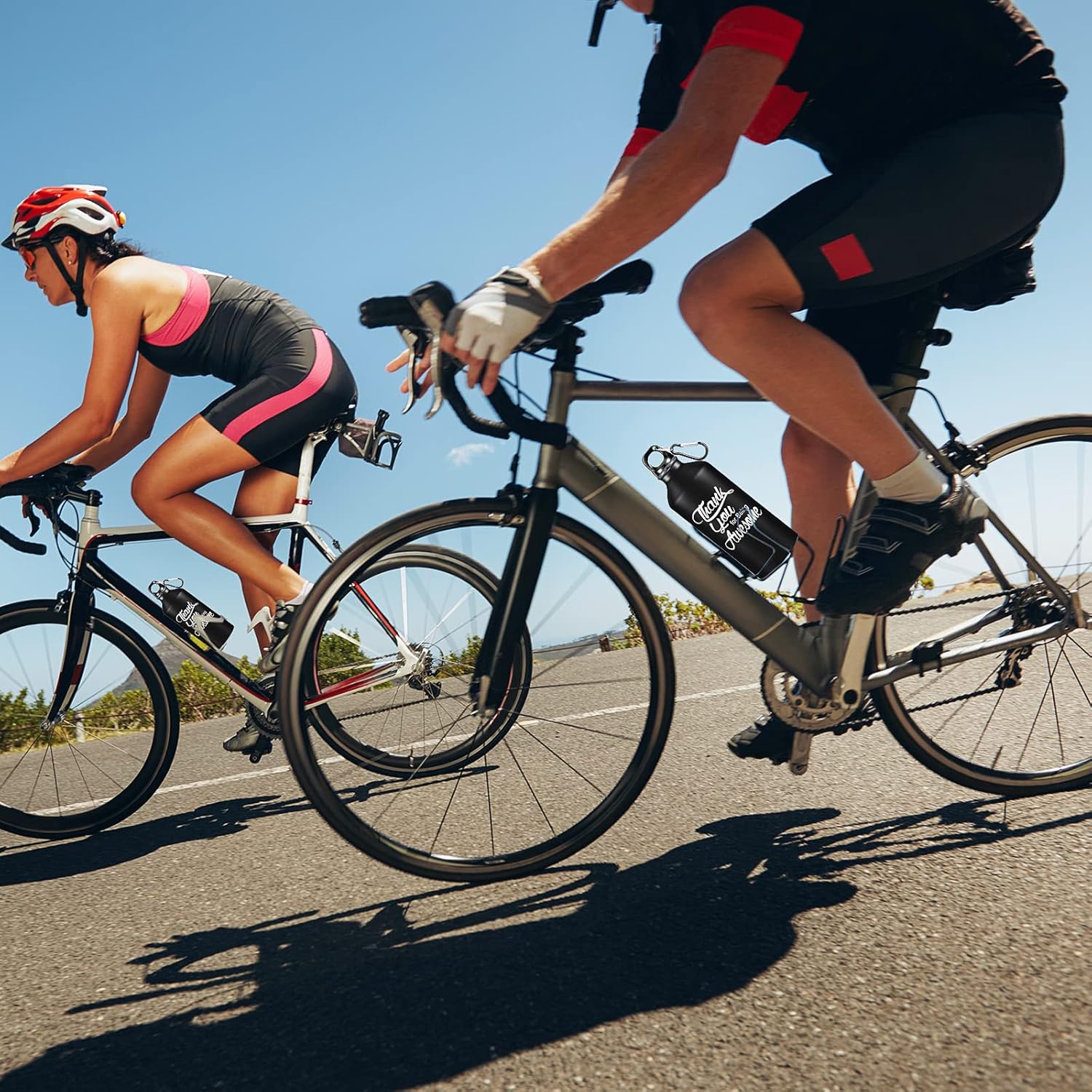 Sieral 10 Pcs Employee Appreciation Gifts Thank You for Being Awesome Water Bottle 20 oz Aluminum Water Bottle Lightweight Sport Tumbler with Twist Cap Buckle Inspirational Gifts for Coworker - Image 5