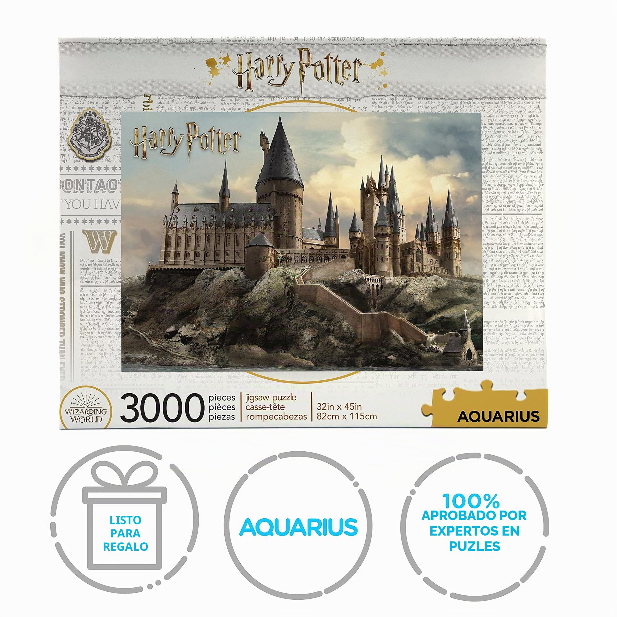 Puzzle Harry Potter Hogwarts - Puzzle 3000 Piezas/Producto con Licencia Oficial