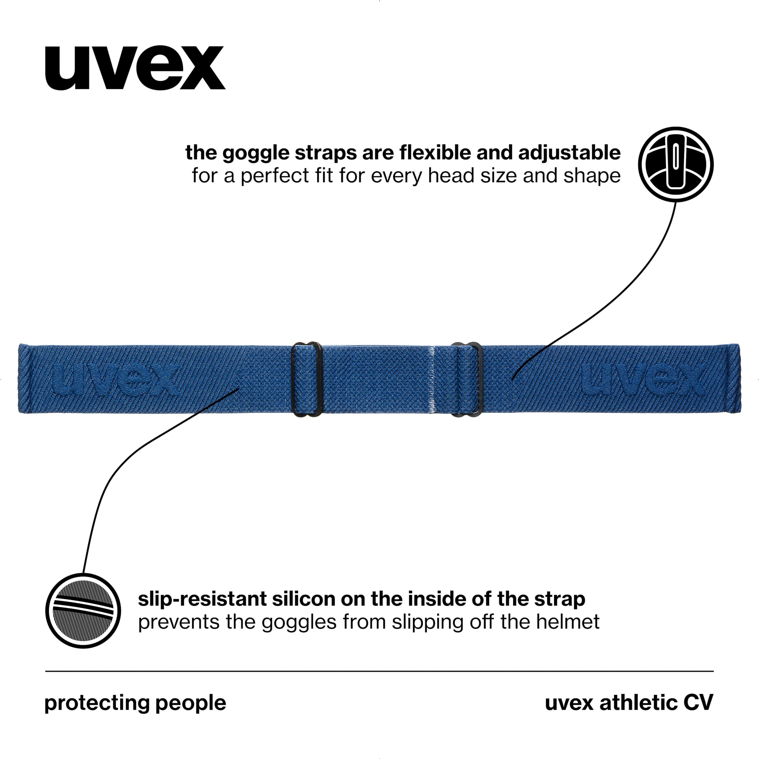 Uvex Uvex Athletic Cv maschera da sci Unisex - Adulto (Pacco da 1)