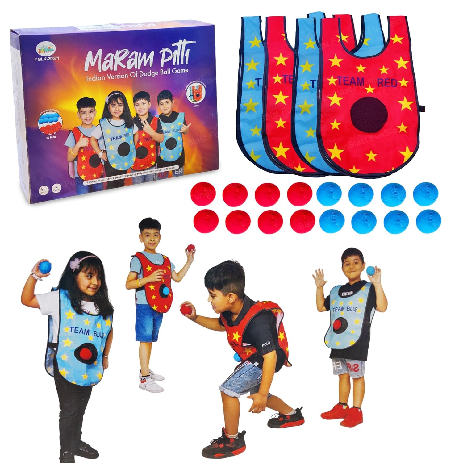 Buy FunBlast Dodge Ball Game for Kids Maram Pitti for Kids