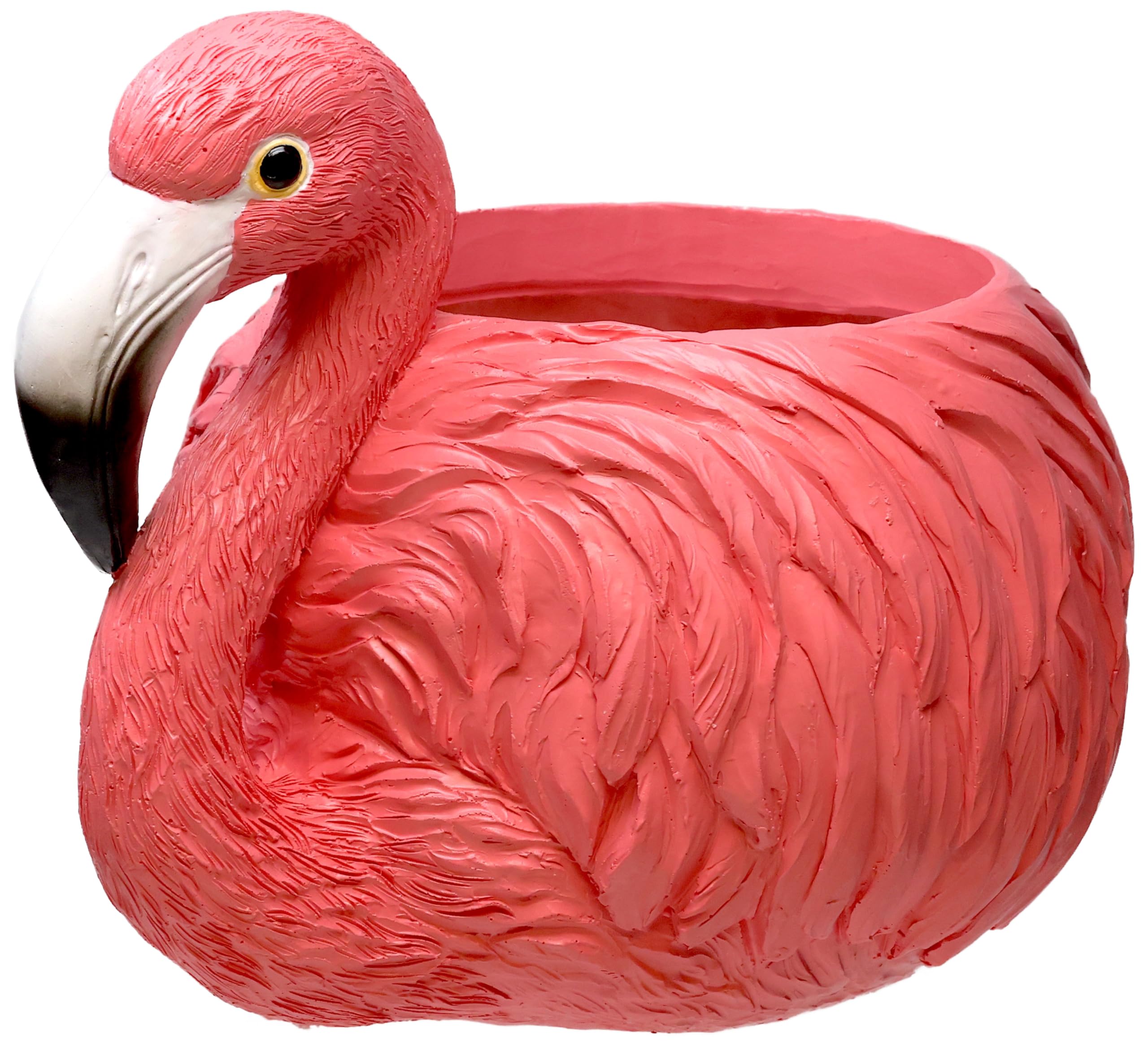 Spoontiques Flamingo Flower Pot, 7 Inch Wide
