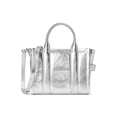 Marc Jacobs The Small Tote Handbags Silver, Leather