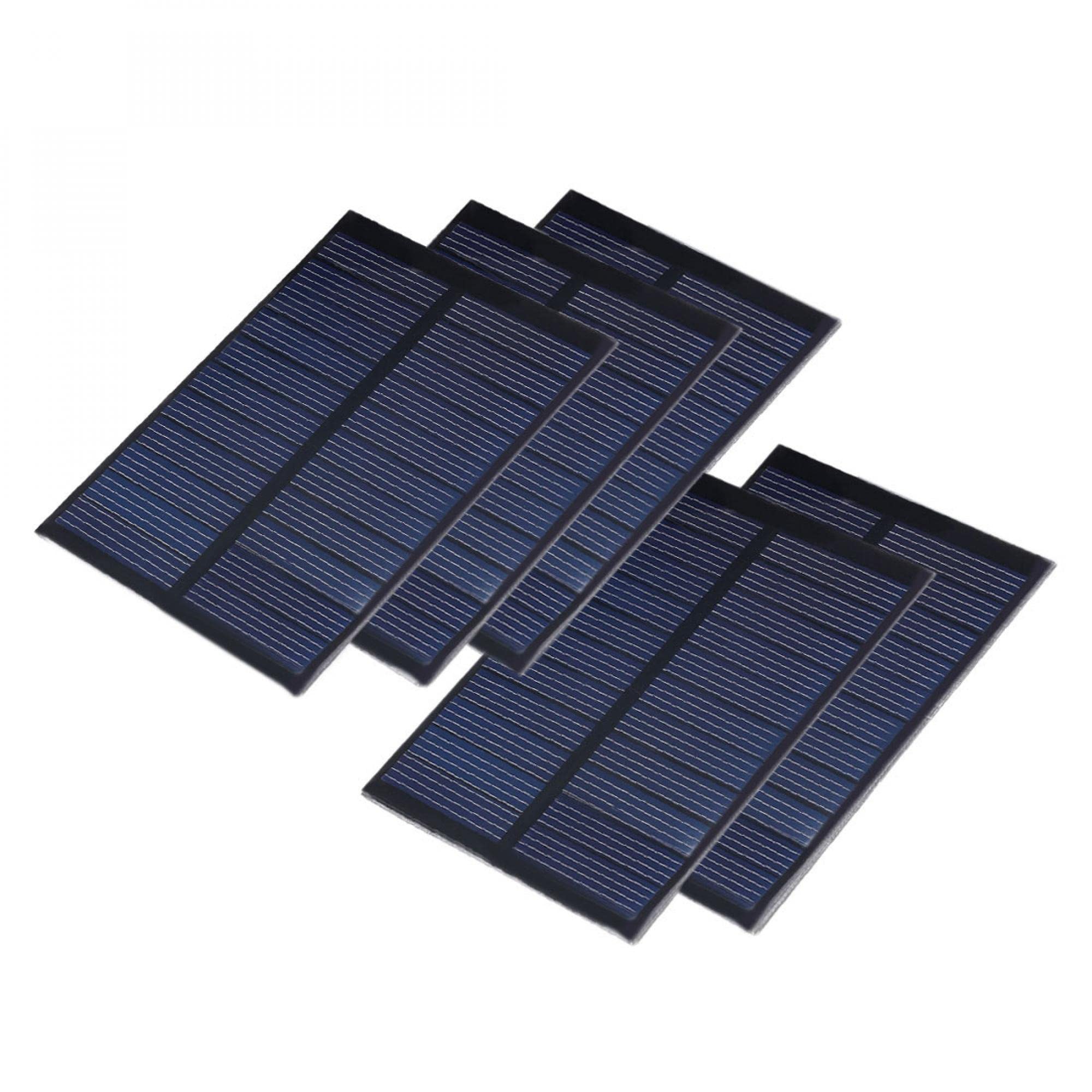 uxcell 5Pcs 5.5V 80mA Poly Mini Solar Cell Panel Module DIY for Phone Light Toys Charger 84mm x 64mm-image-39