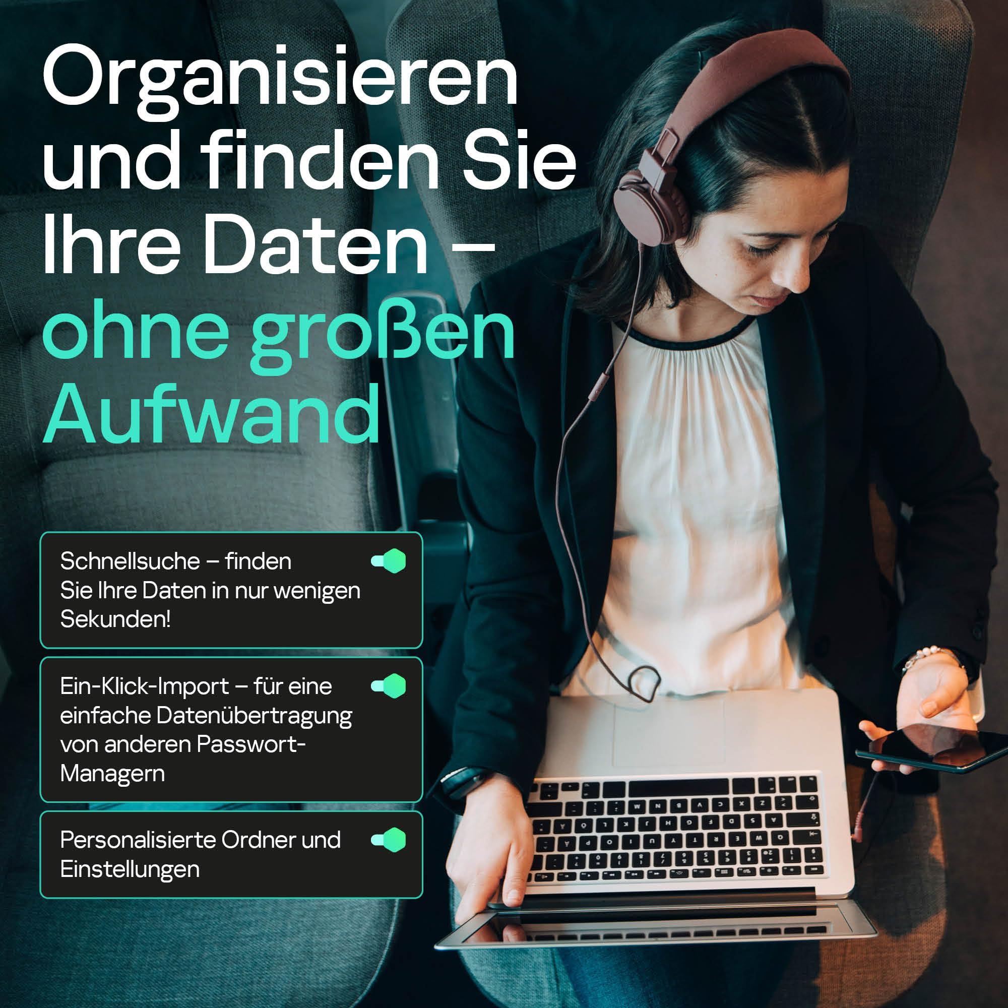 Kaspersky Password Manager | Unbeschränkte Anzahl von Geräten | 1 Benutzerkonto | 1 Jahr | PC/Mac/Android/iOS | Aktivierungscode per Email