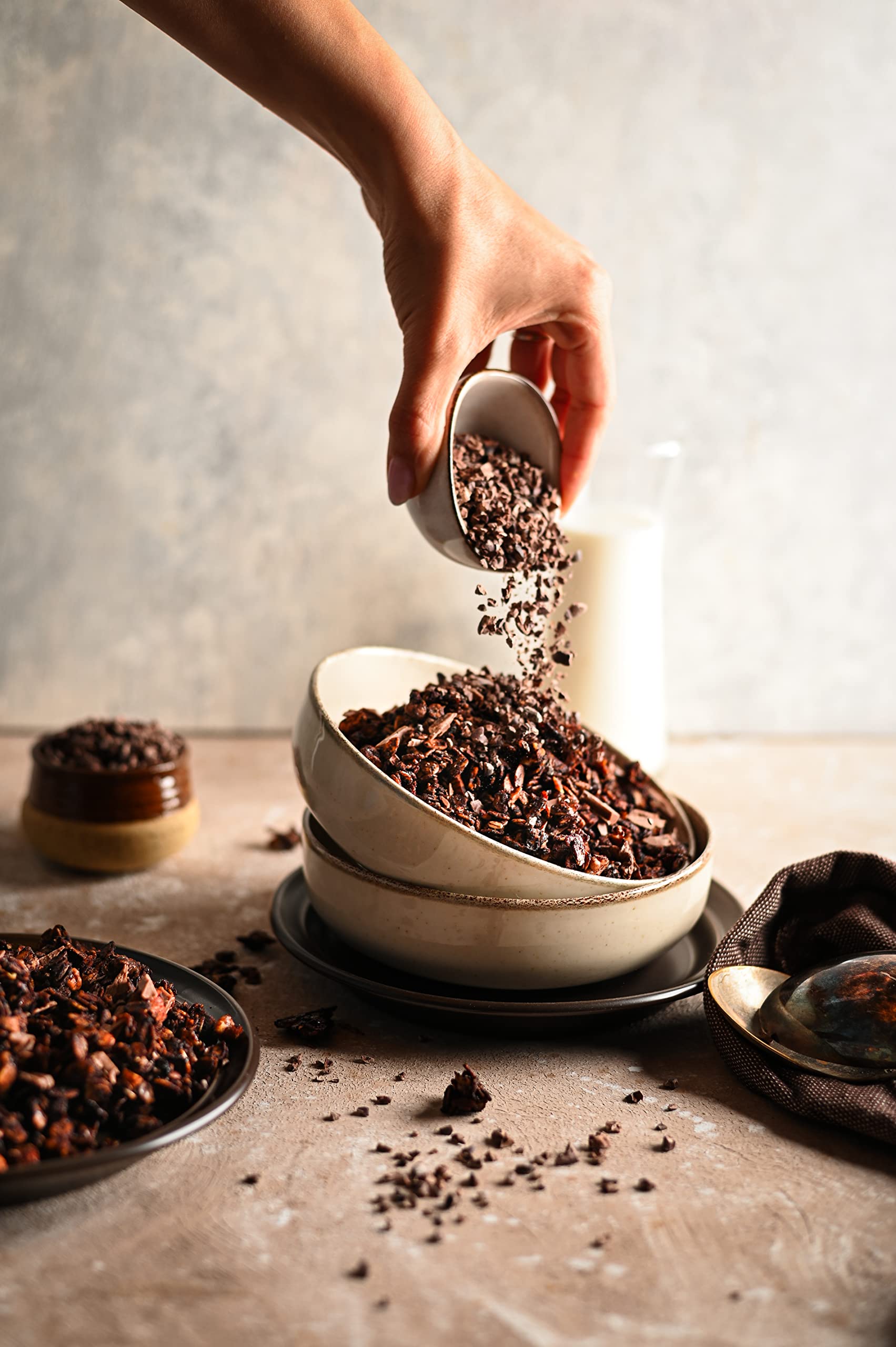 Biojoy Nibs de cacao Ecológico (1 kg), crudos y sin azúcares añadidos, Cacao nibs (Theobroma cacao)