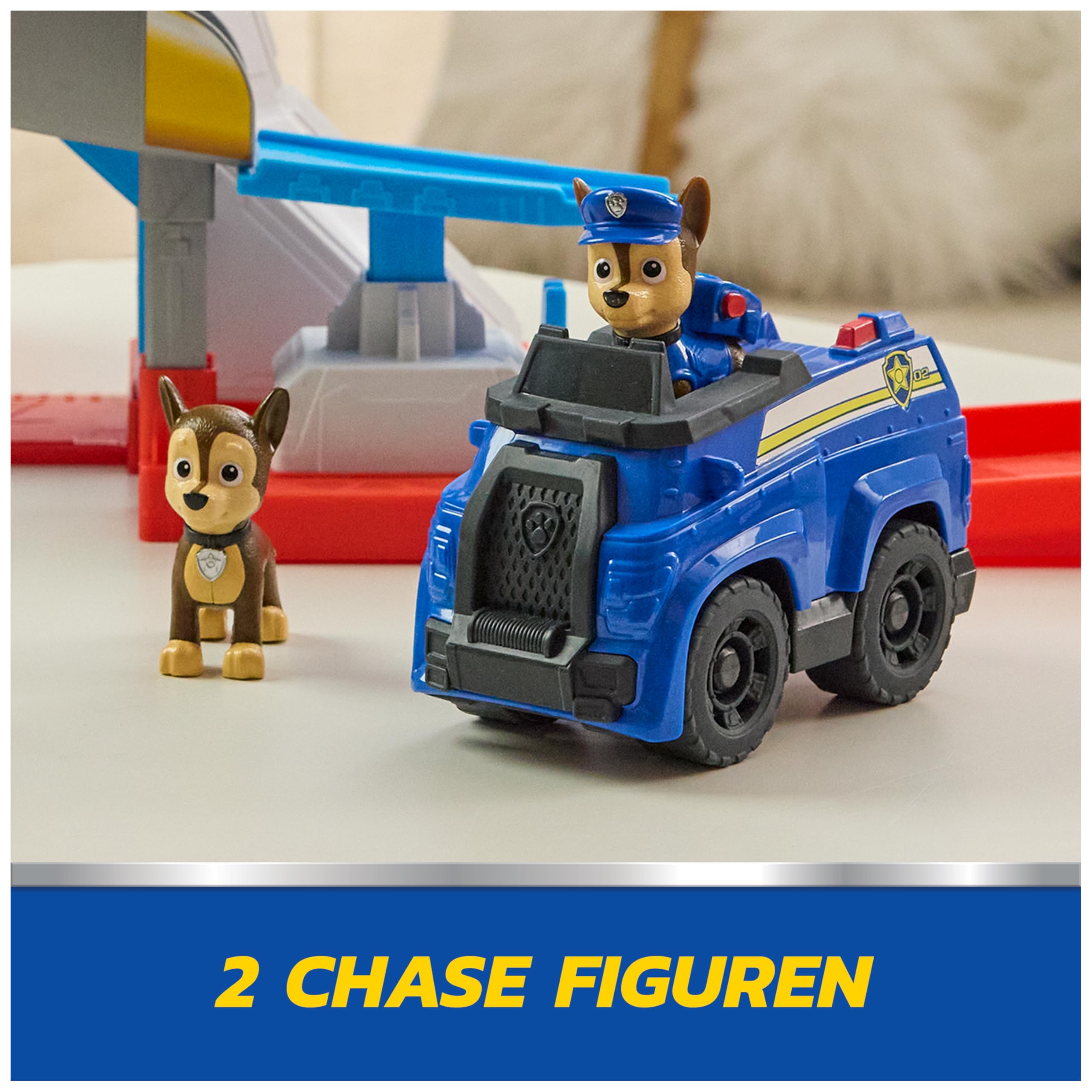 PAW PATROL - Lookout Tower, über 50 cm hoch, Hauptquartier Spielset mit 1 Basis Polizei-Fahrzeug, 2 Chase Figuren und Zubehör, geeignet für Kinder ab 3 Jahren