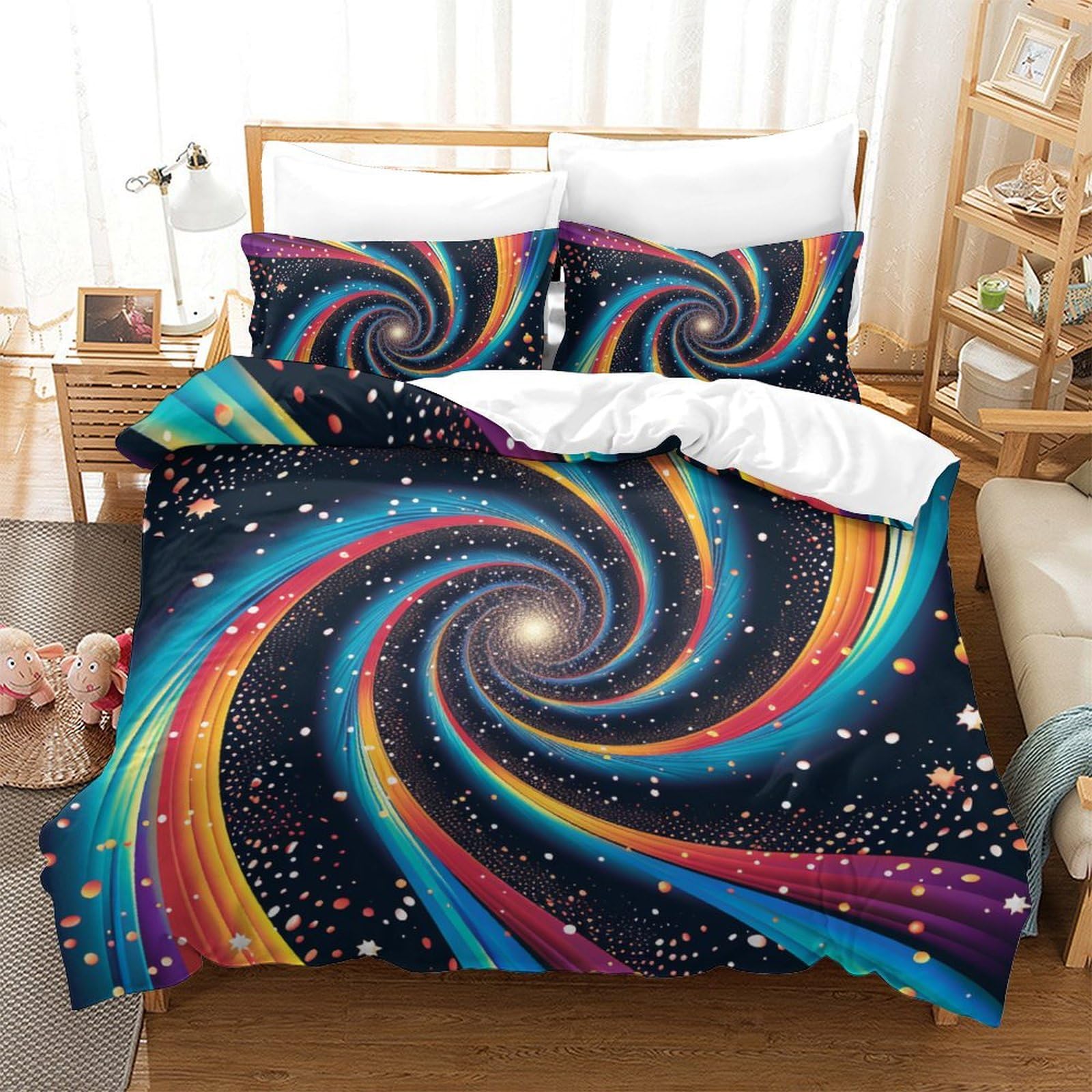 Literie en microfibre 3D motif Vertige pour transformer l'ambiance décorative de votre chambre