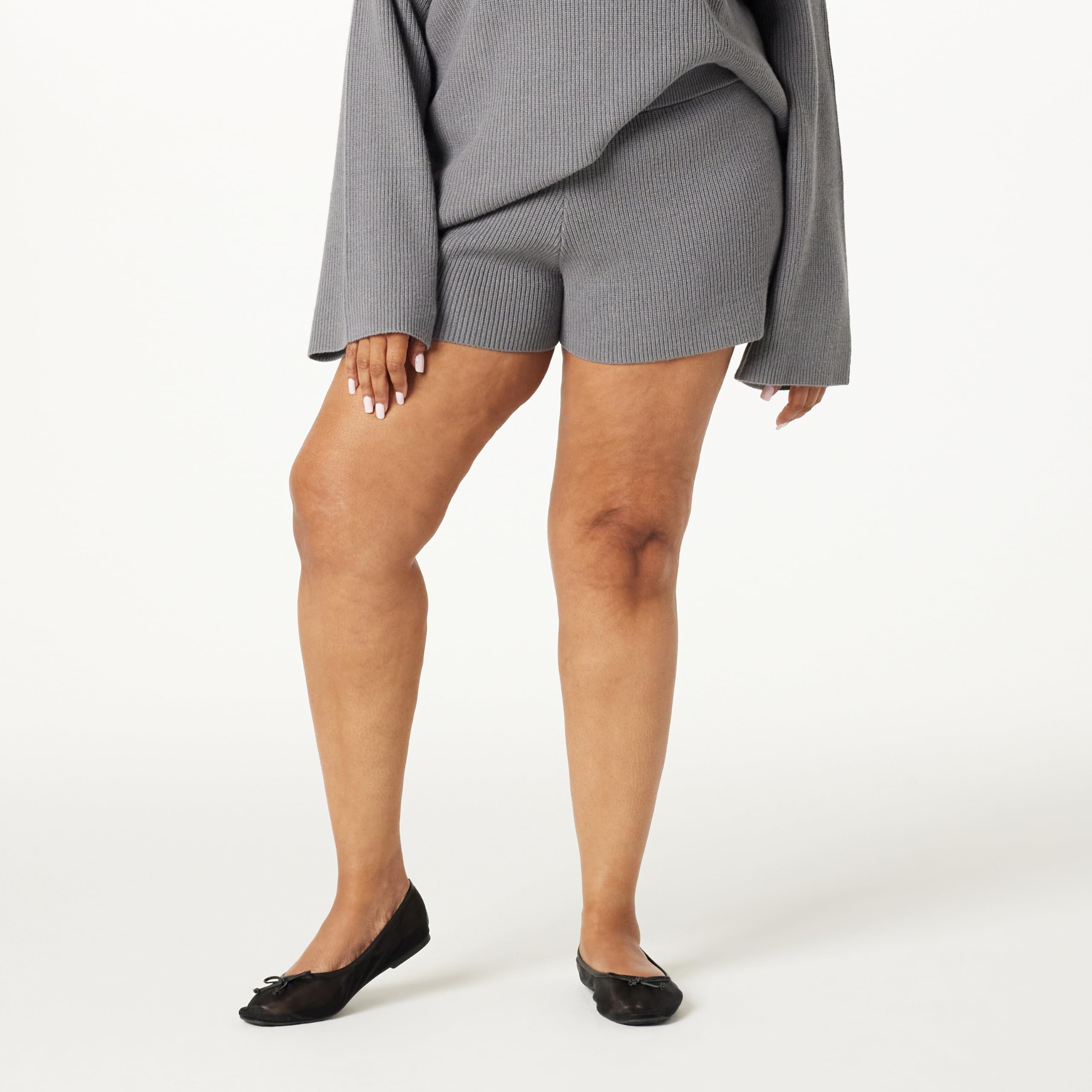 The Drop Women's Faith Pull-on Ribbed Sweater Short