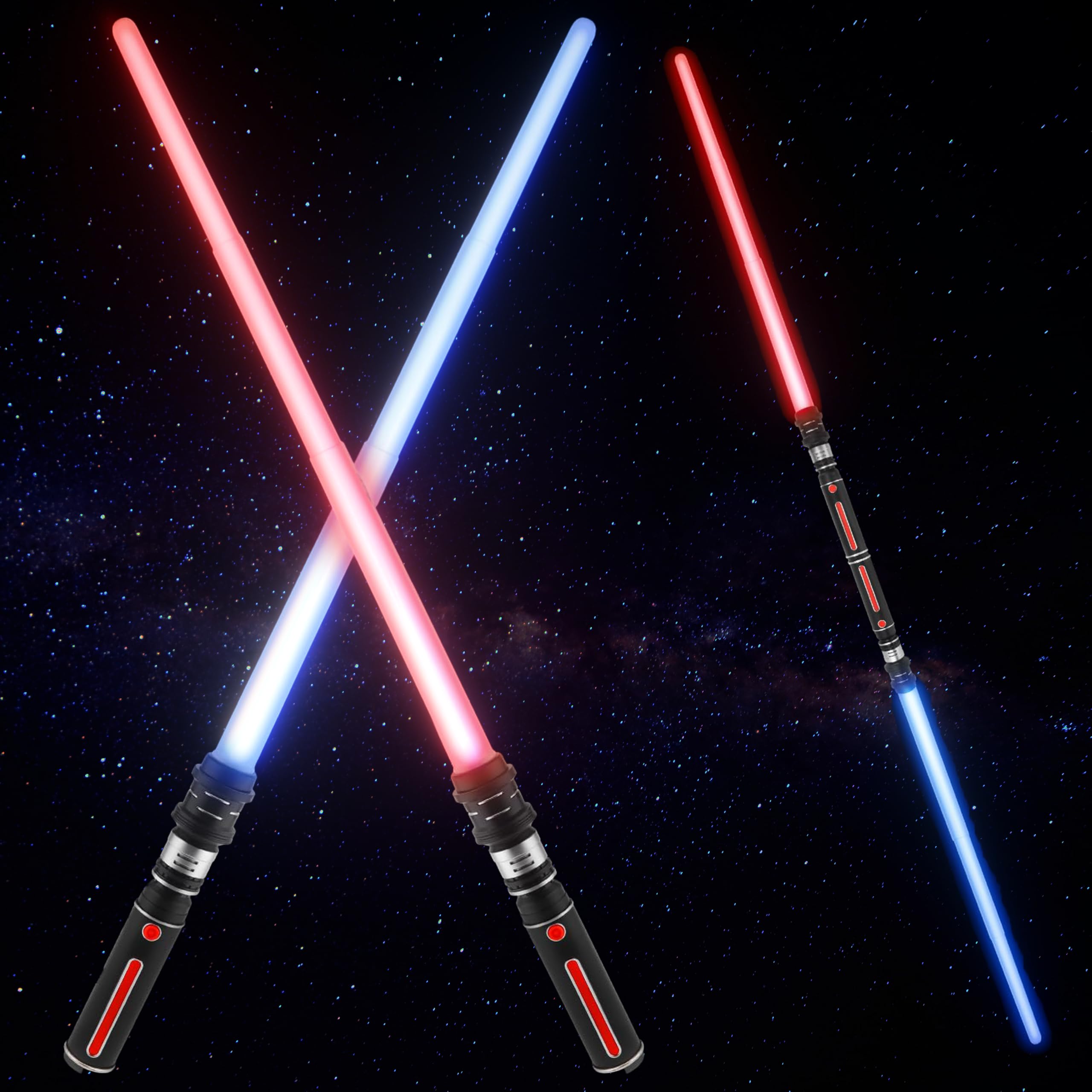 Amazon.co.jp: LED ライトセーバー 12色 光る剣 伸縮式 合体可能 2本