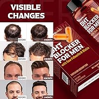 Vista 6 de DHT Blocker para hombres Suplemento de vitaminas para el crecimiento del cabello con palma enana americana y biotina – Regreso del cabello