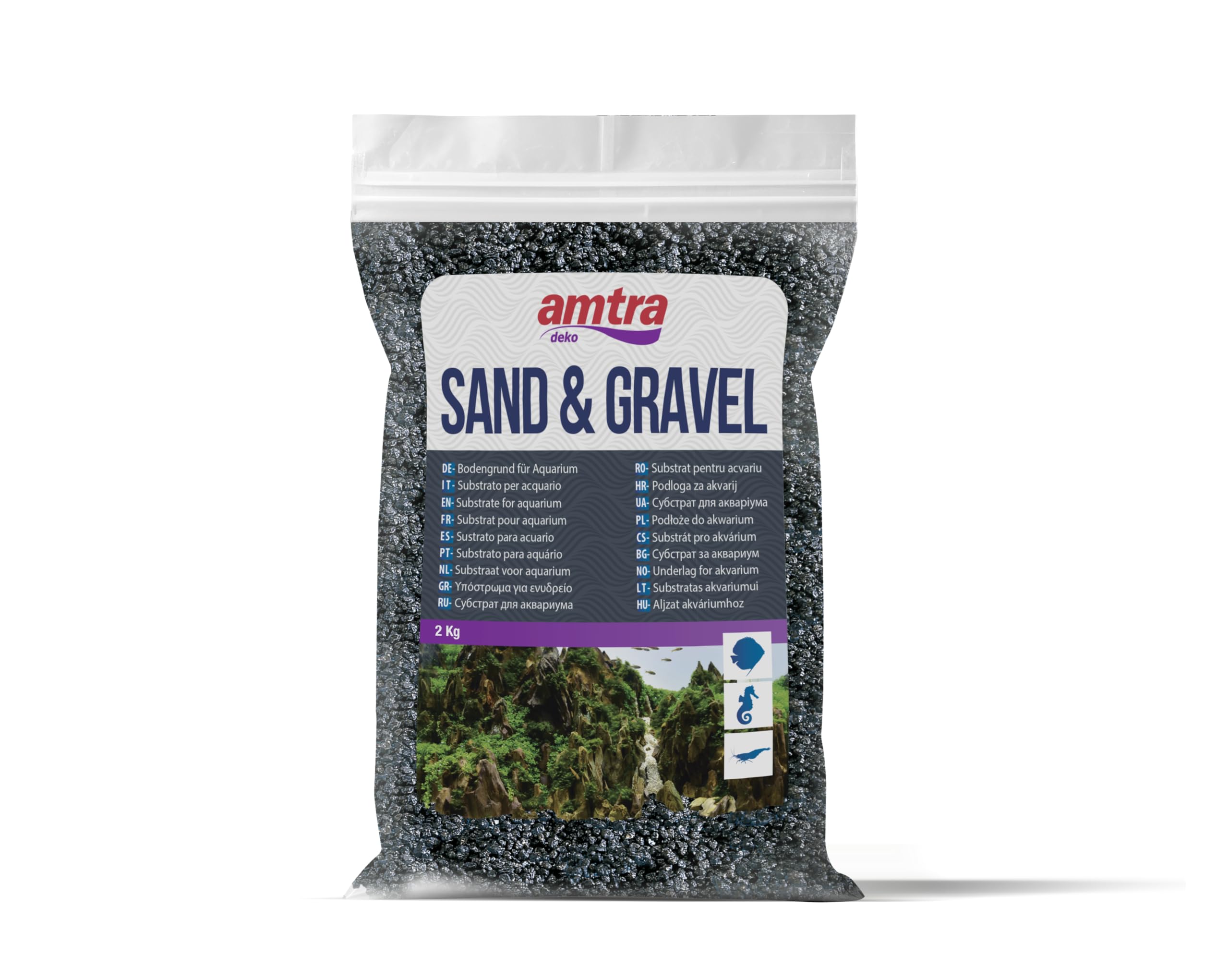 Sabbia Per Acquari Amtra Quarzo Ceramizzato Nero - Grana 2-3mm, 10KG Per Acqua Dolce/Salata - Foto 6