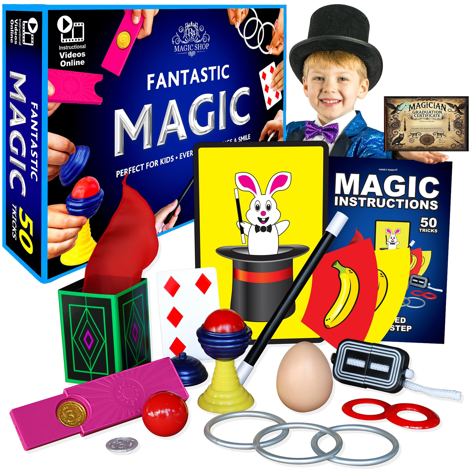 Amazon.com: RA MAGIC SHOP Fantastic Magic Set - 50 Easy Tricks