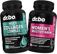 Vista 1 de Péptidos de colágeno múltiple y multivitamínico para mujer, cápsulas complejas de colágeno múltiple tipo I, II, III, V y X, píldoras de péptidos