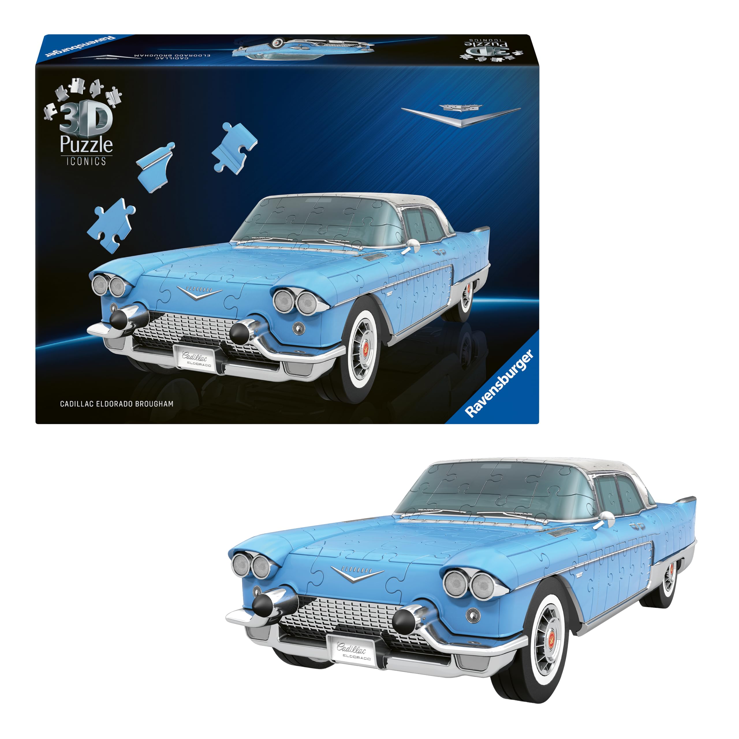 Ravensburger 3D Puzzle Iconics: Cadillac Eldorado Brougham: Eine wahre Ikone im 3D Puzzle Modellformat