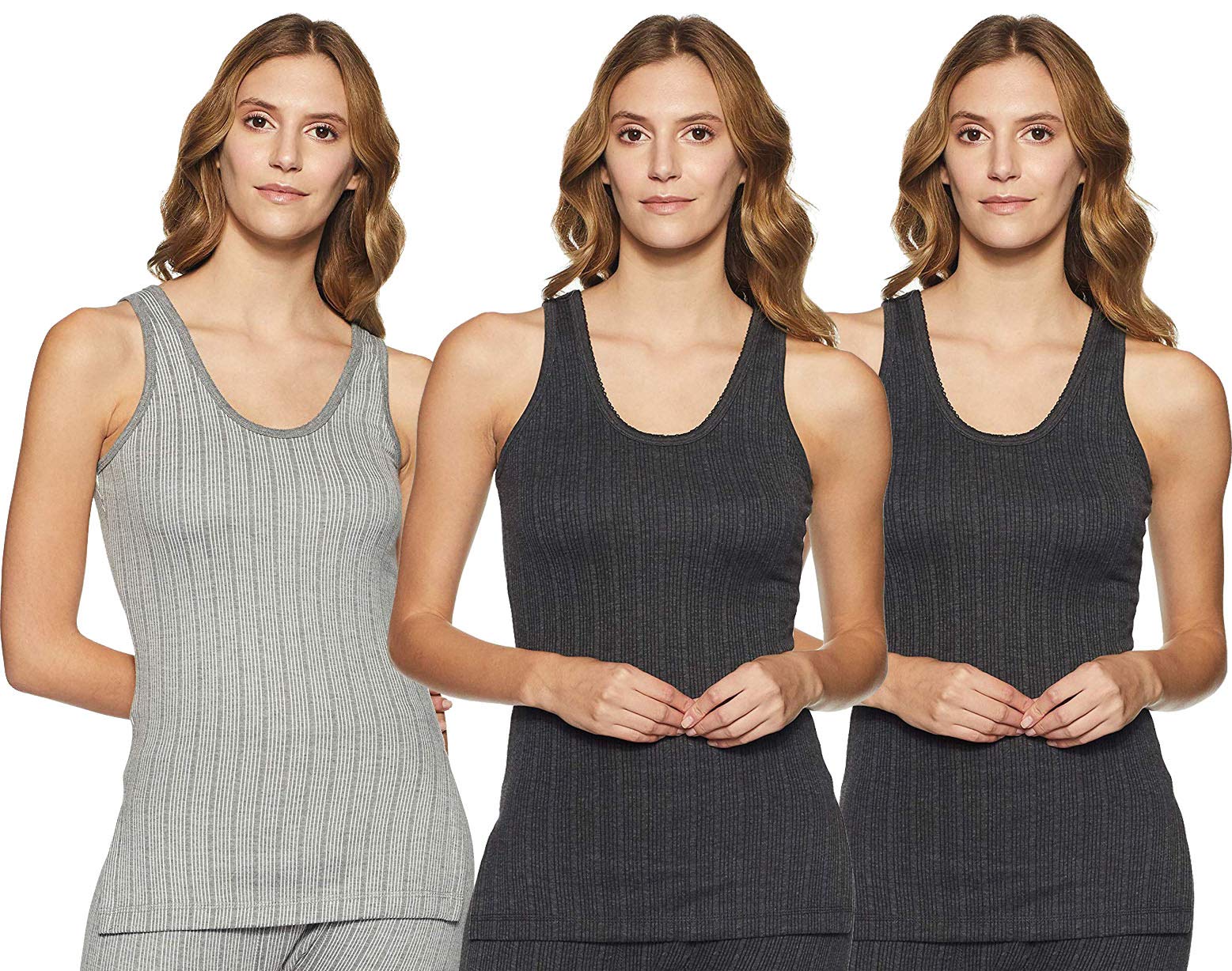 dixcy scott Women U Neck Sleeveless Upper Thermal - Pack of 3 (Multicolor_95 cm)-picture-16