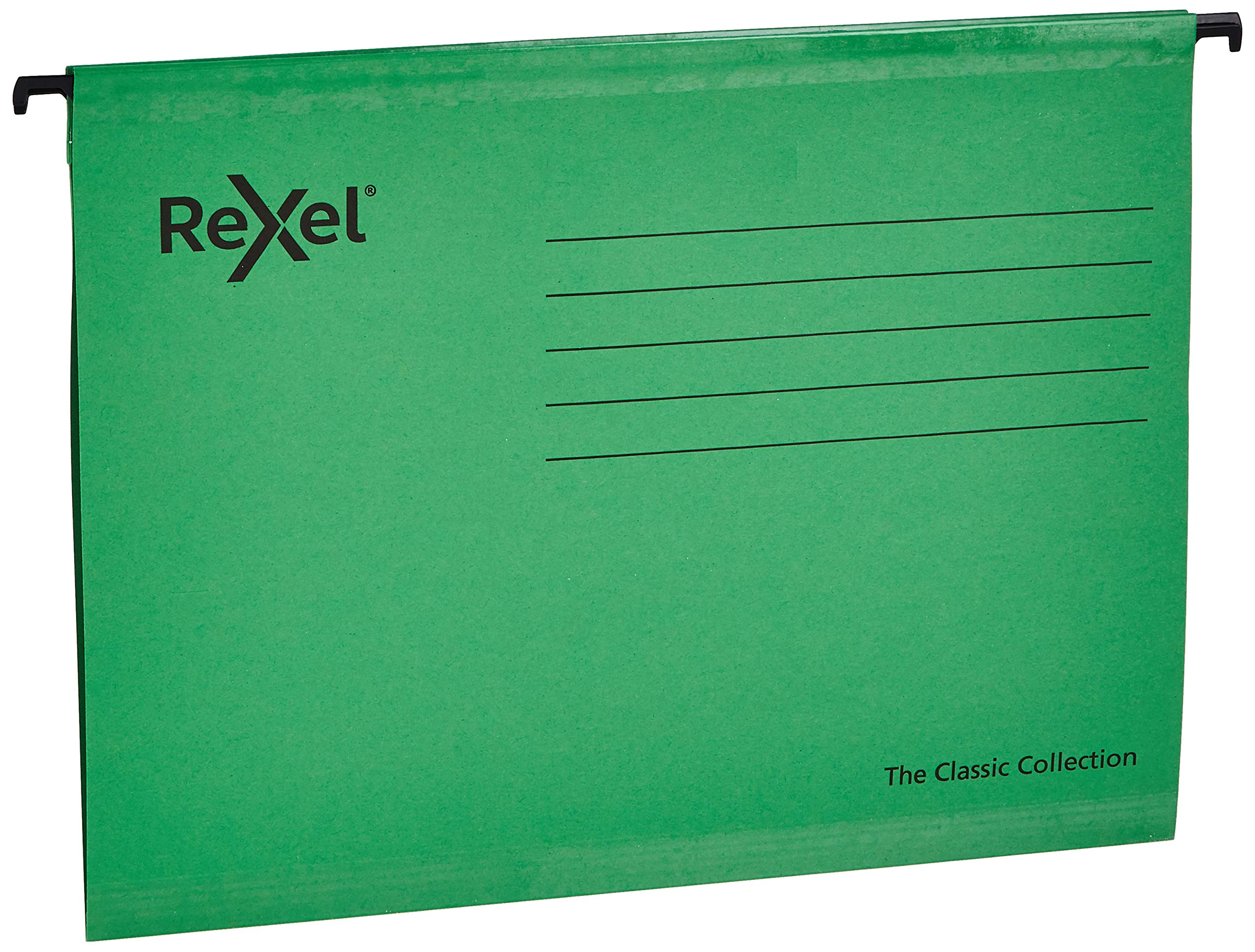 Rexel Classic A4 Reinforced Suspension File Green Pack of 25 2115586