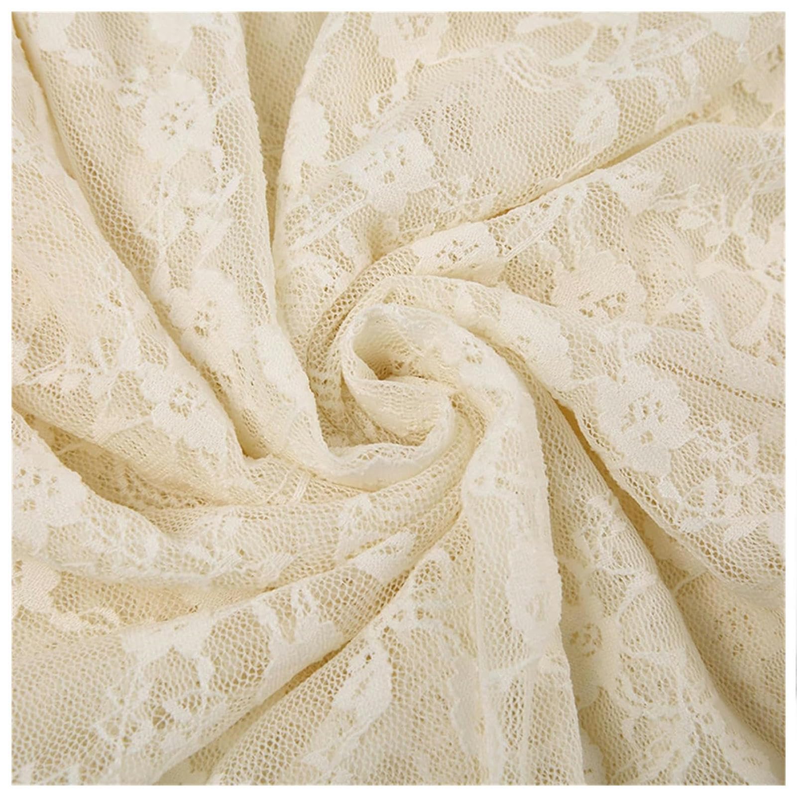 Falda Larga Beige Boho De Encaje Asimétrico Midi Falda Femenina De La Cintura Baja De La Cintura A La Línea De Verano De Verano-White-s