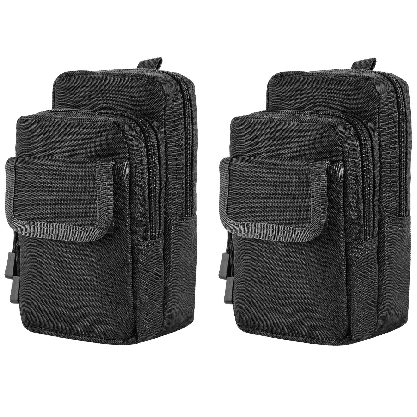 FRTKK 2 Pack Molle Pouches - Tactical Compact Water-Resistant EDC Pouch Bag Small Utility Pouch
