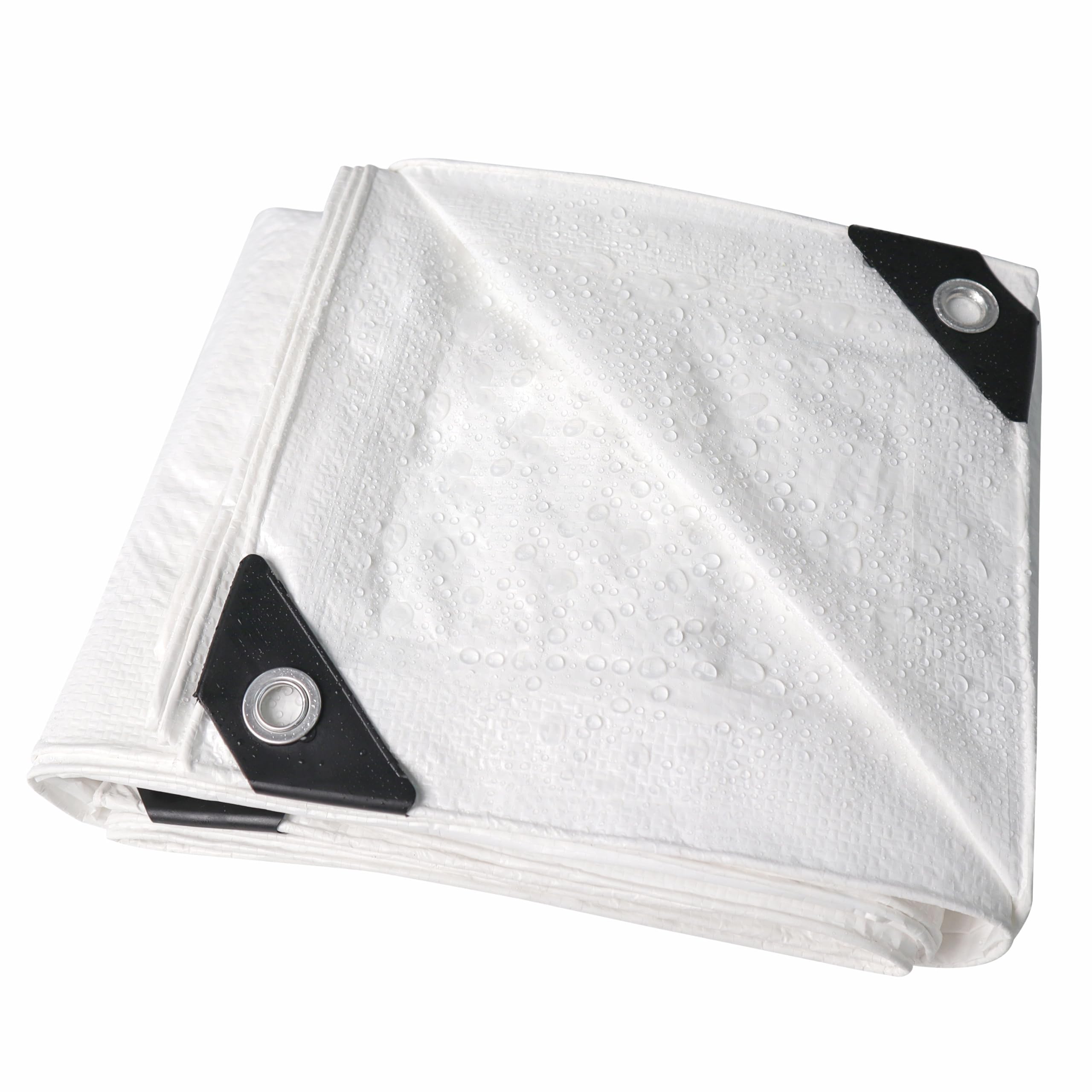 TARPAL 10x20 White Tarp Waterproof Multipurpose Protective Cover All Purpose Outdoor Poly Tarps