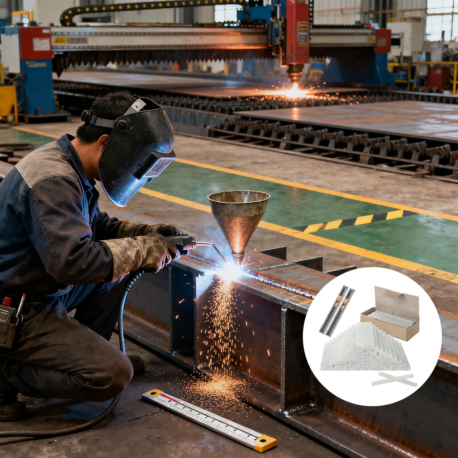 54 Speckstein-Bleistifte, 2 Besitzer, dreirädrige Konstruktion, Schweißen, Metallverarbeitung, Markierung auf verschiedenen Arbeiten, Außenarbeiten, Metallmarkierungswerkzeug, Speckstein-Bleistifte