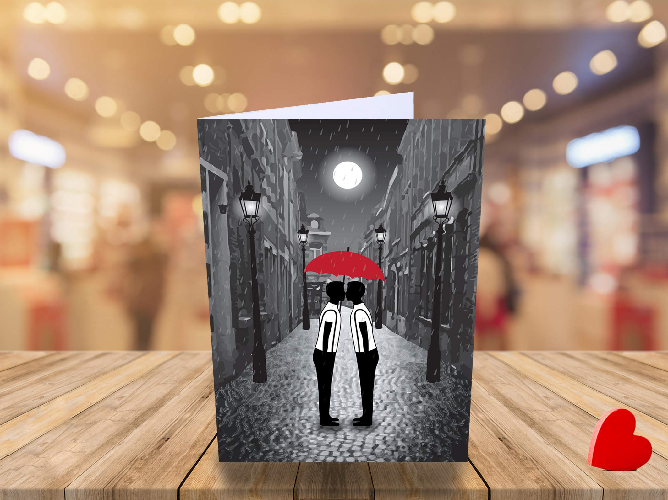 LGBT Happy Annversary Card, 5x7 Nstant Download Blank Greetng Card For Same Sex Couple Wth