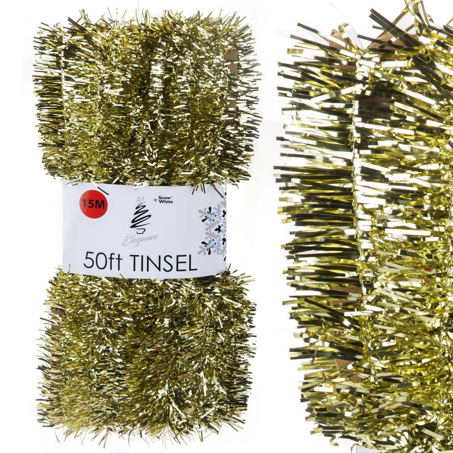 Vfm E-Store Gold Vfm - Christmas Tinsel Decorations For Christmas Tree (Gold)