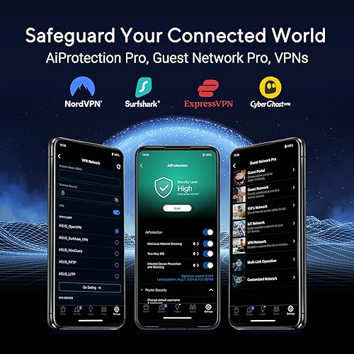 Miniatura 6 de ASUS RT-BE86U BE6800 Router WiFi 7 de doble banda, admite detección 4096-QAM, MLO, AI WAN, AiMesh, seguridad de red sin suscripción y funciones